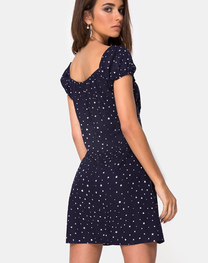 Gaval Minikleid in Stars Struck Navy - Image 2