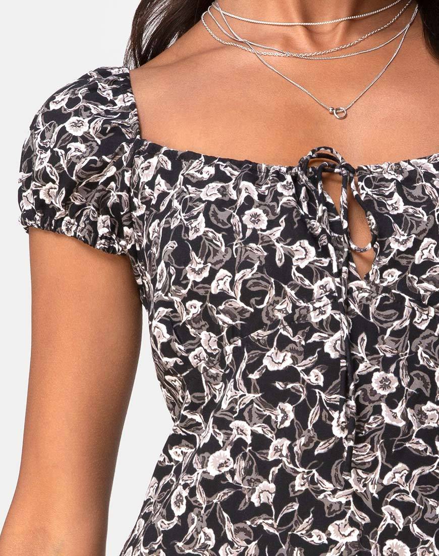 Gaval Minikleid in Wild Tulip Schwarz - Image 5