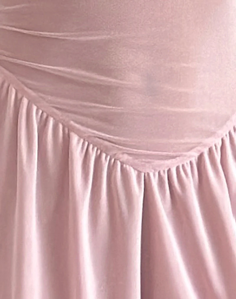 Geni Minikleid aus Mesh in Babyrosa - Image 6
