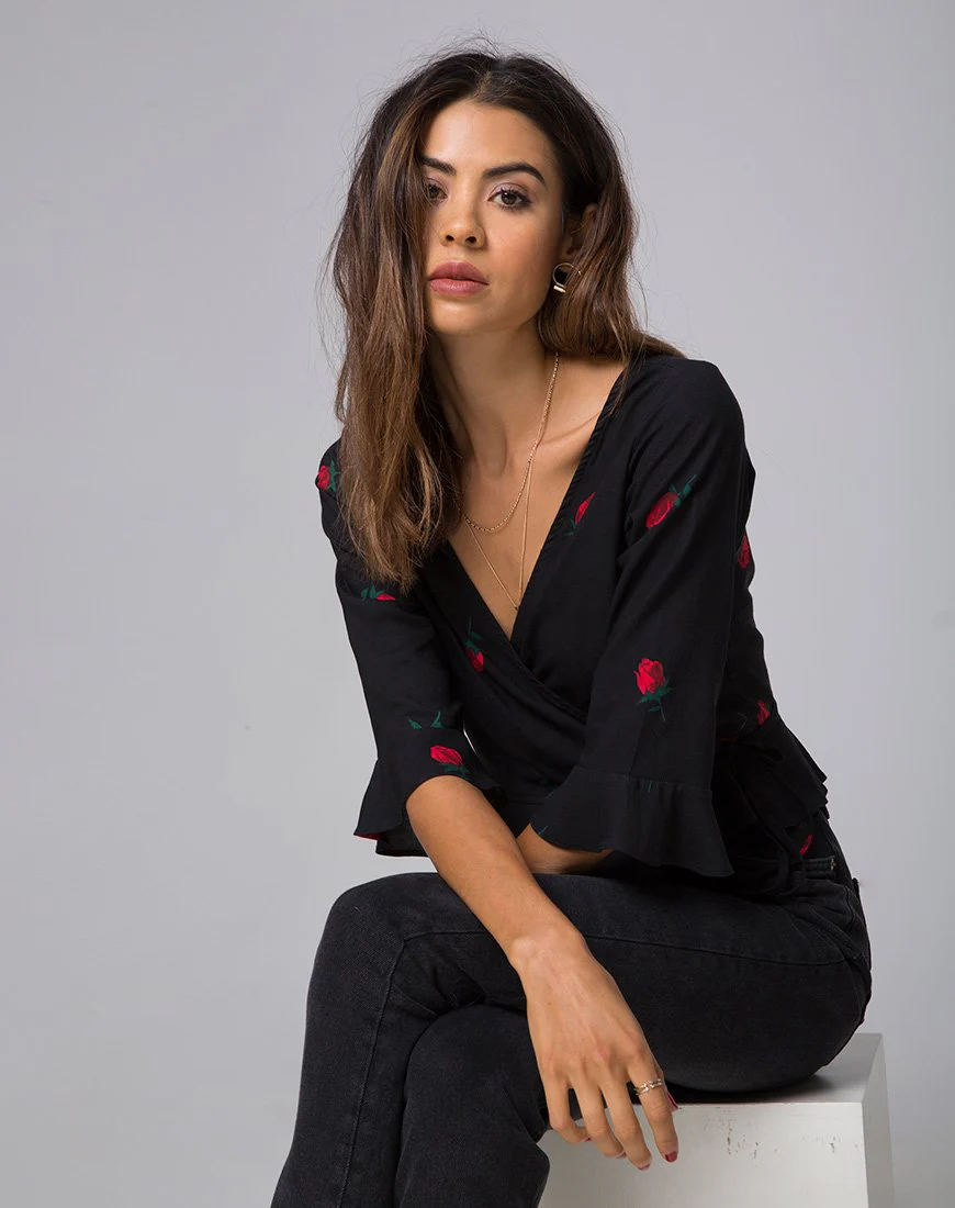Giamba Oberteil in Scatter Rose - Image 3