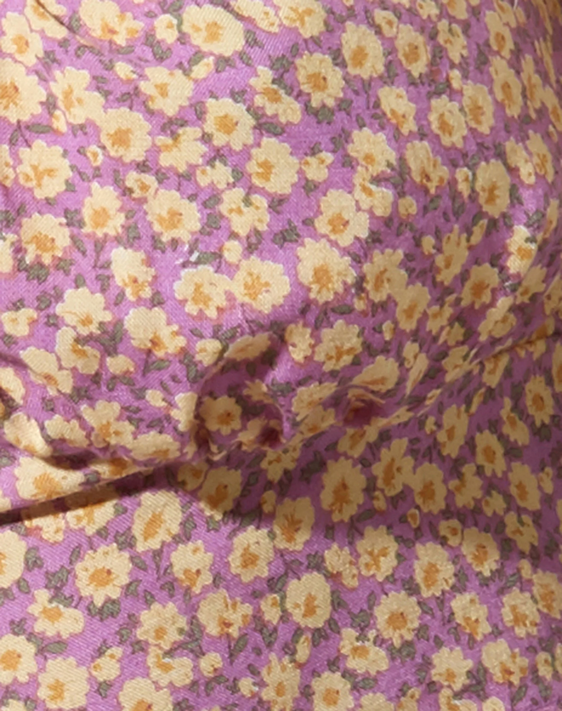 Gilda Crop Top in Flower Fun Flieder Zitrone - Image 5