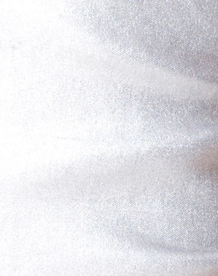 Gilea Bodycon Kleid in Silber Metallic - Image 5