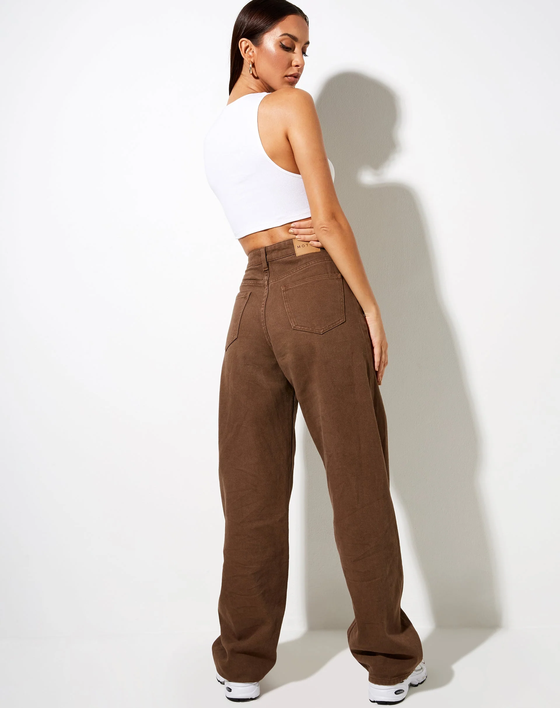 Gilly Crop Top in Rippe Elfenbein - Image 4