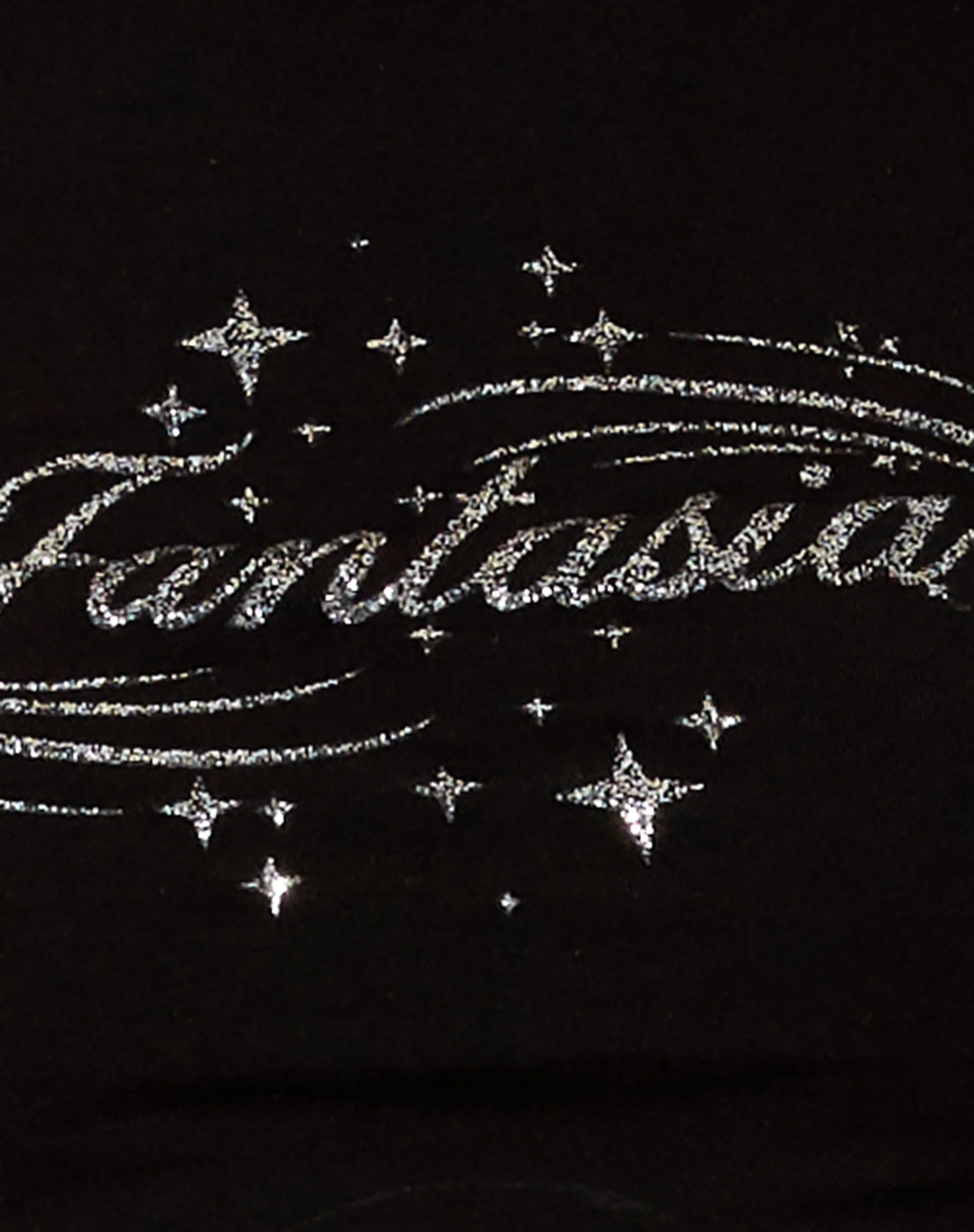 Gimon Crop Top in Schwarz Fantasia - Image 7