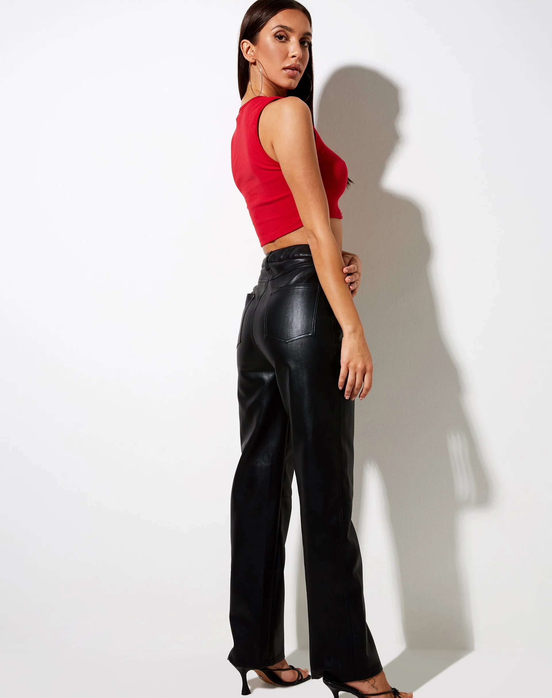 Gimon Crop Top in Rennrot Angelo Embro - Image 4