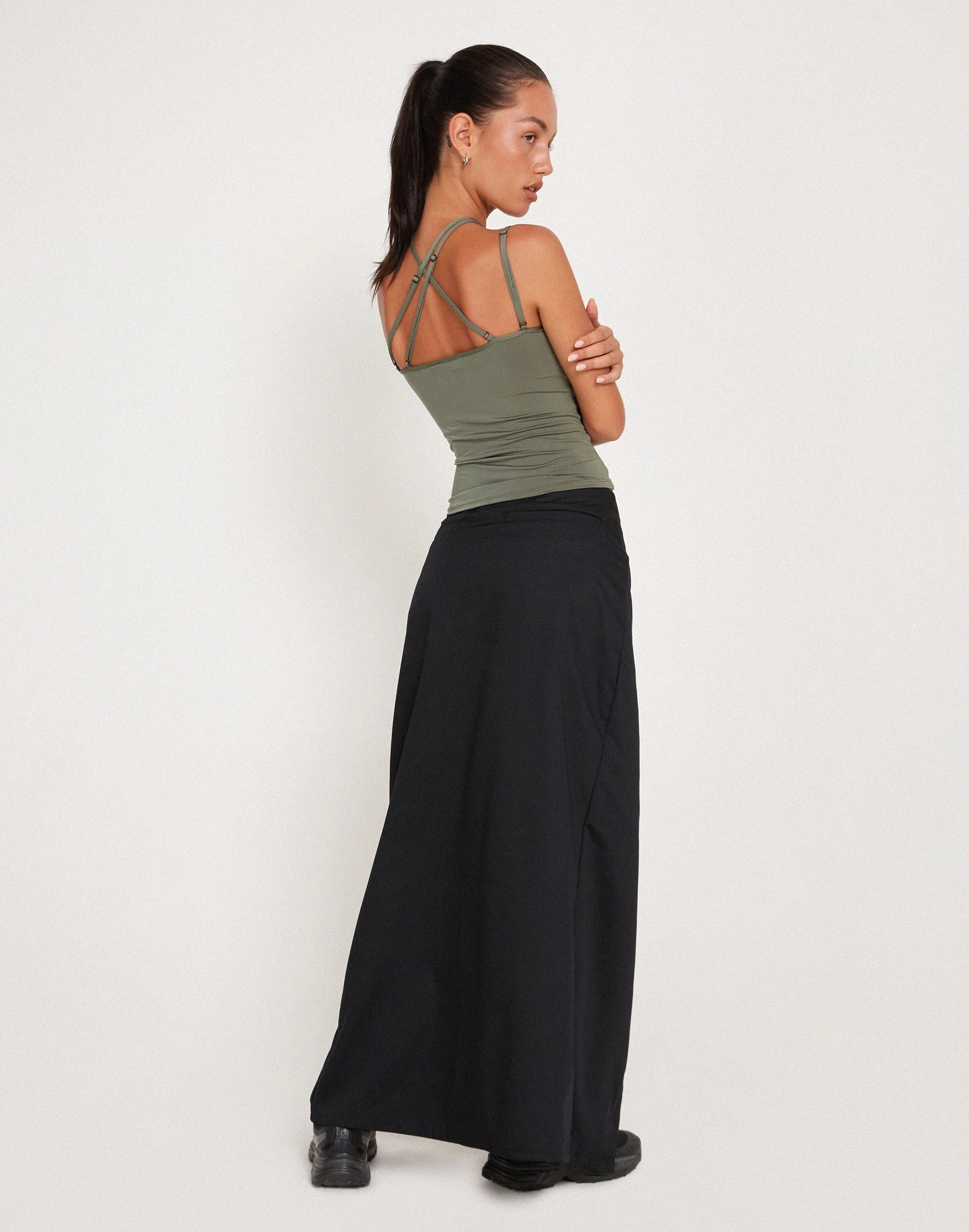 Giola Crop Top in Khaki - Image 5