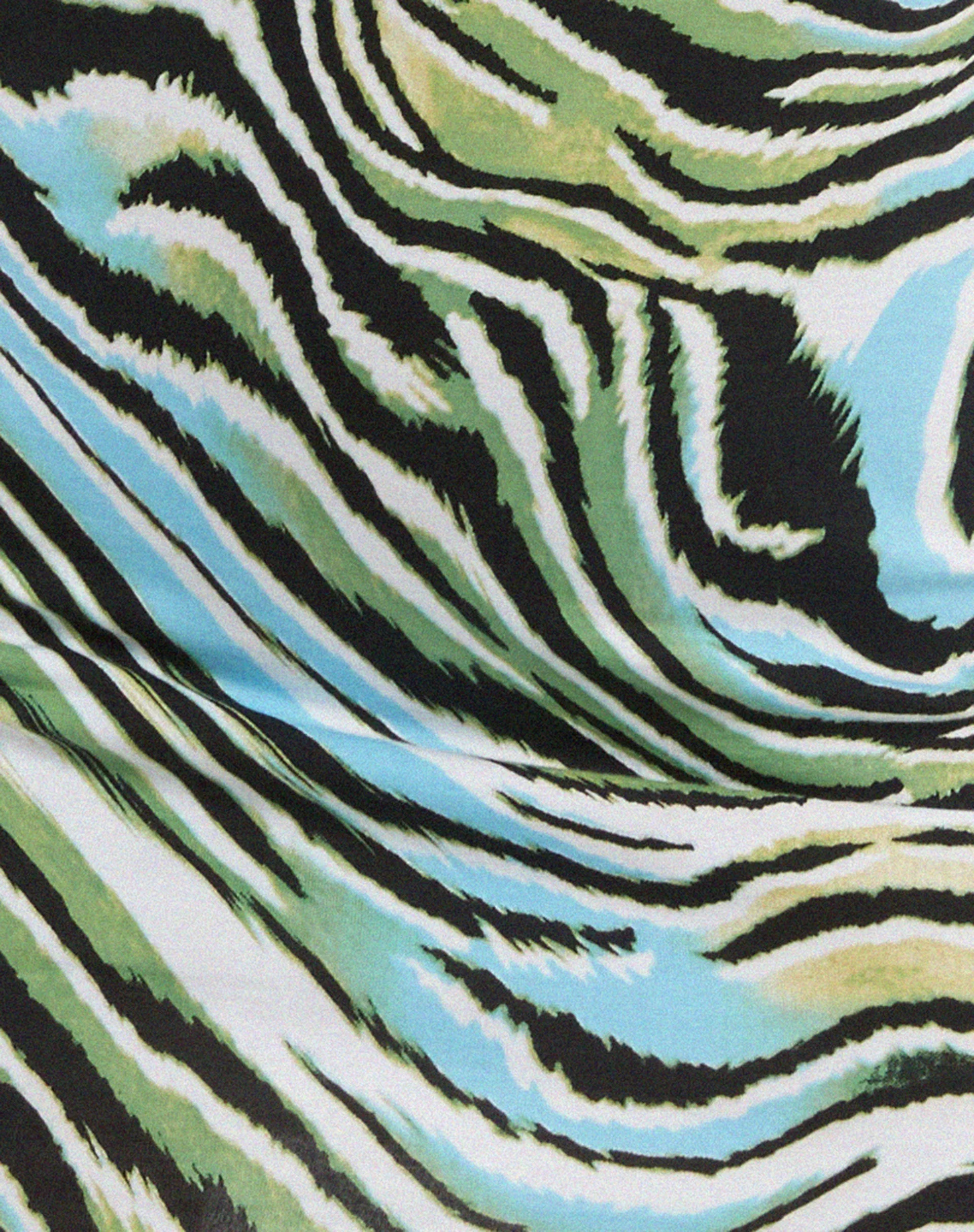Giori Minikleid in Warped Zebra Blau - Image 8
