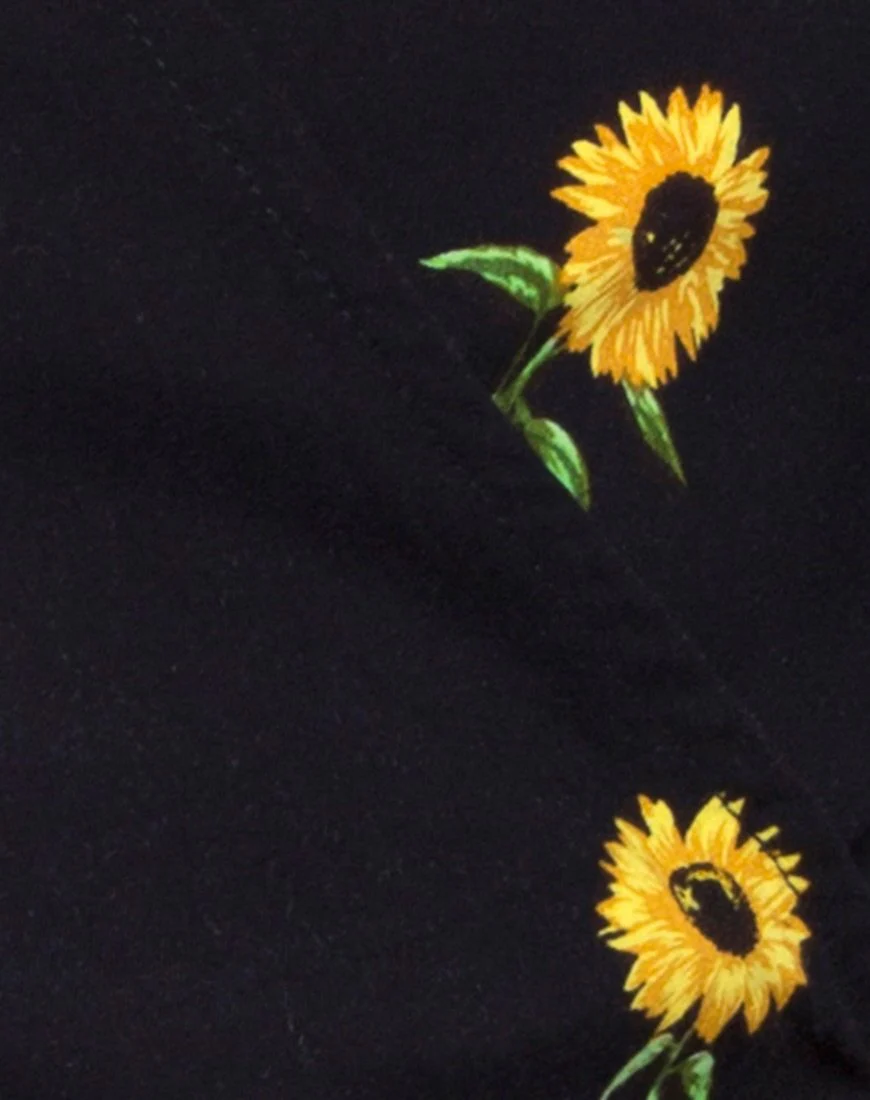 Gios Crop Top in Ditsy Sonnenblume - Image 5