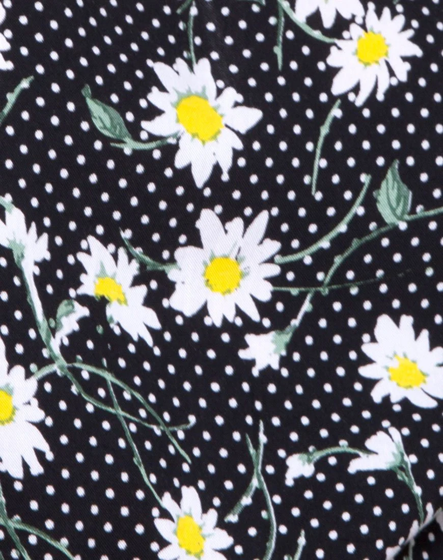 Giotto Jumpsuit aus Polka Daisy Schwarz - Image 5