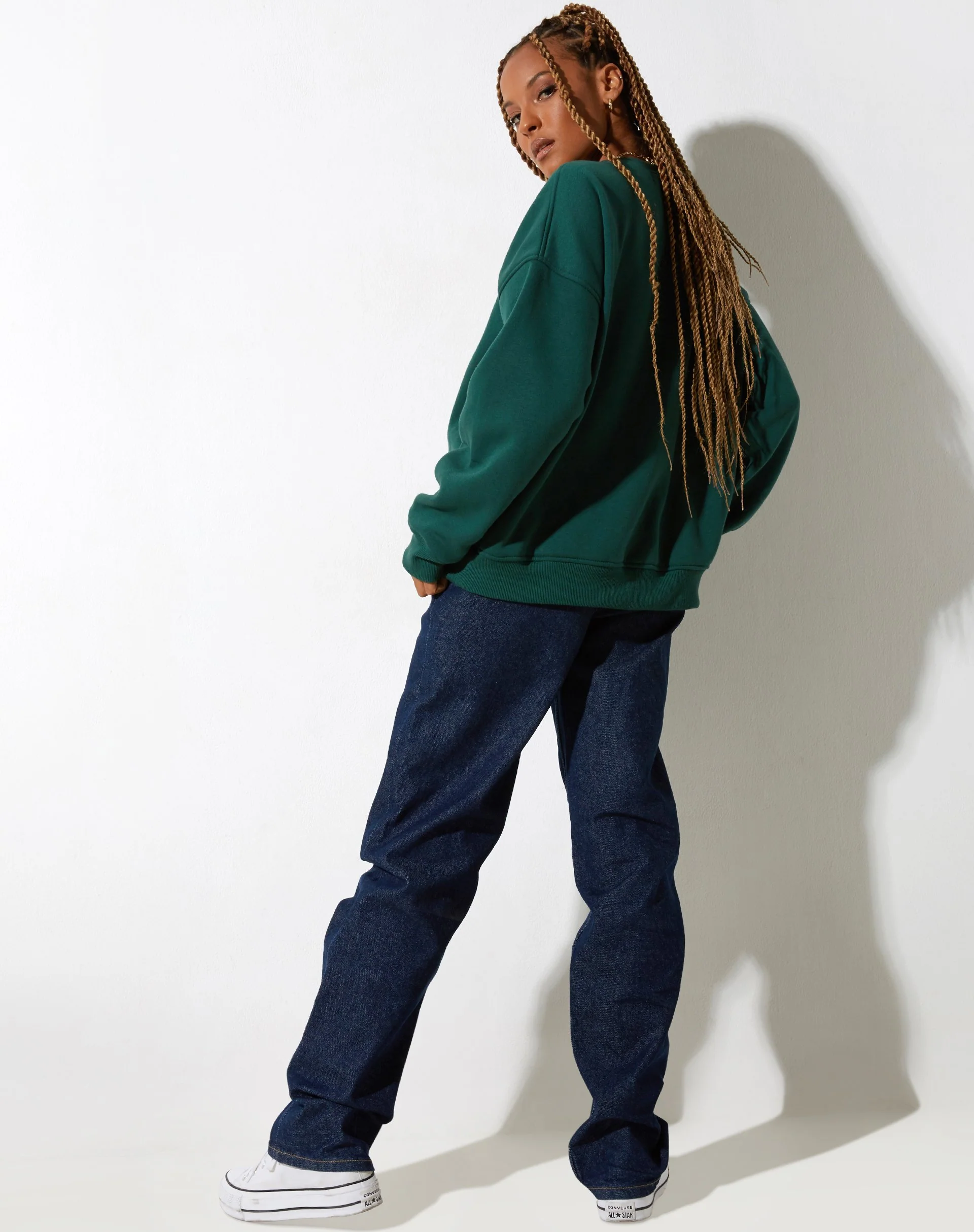 Glan Sweatshirt in Waldgrün M Classics - Image 5