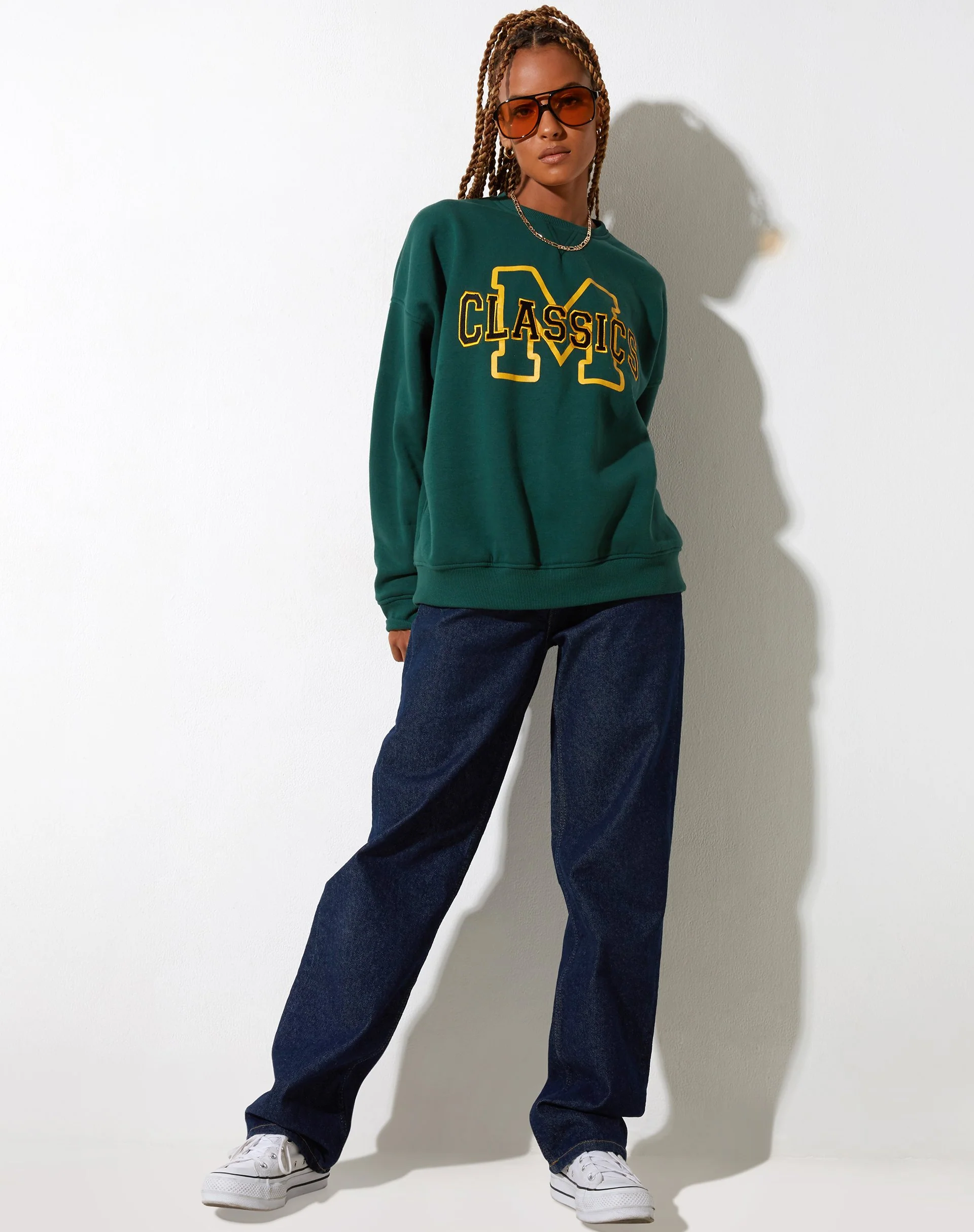 Glan Sweatshirt in Waldgrün M Classics - Image 7