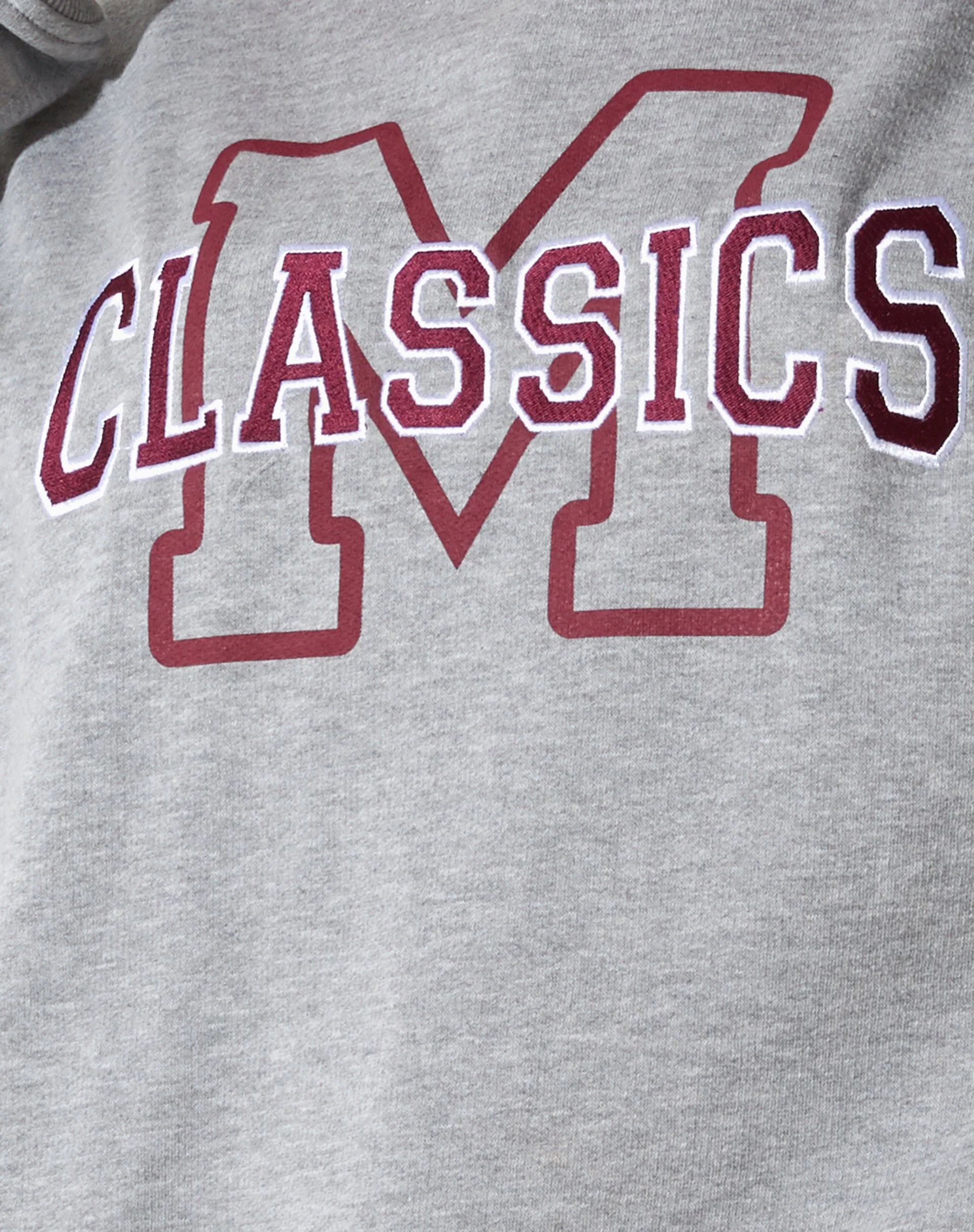 Glan Sweatshirt in Grau meliert mit 'M Classics'-Stickerei - Image 6