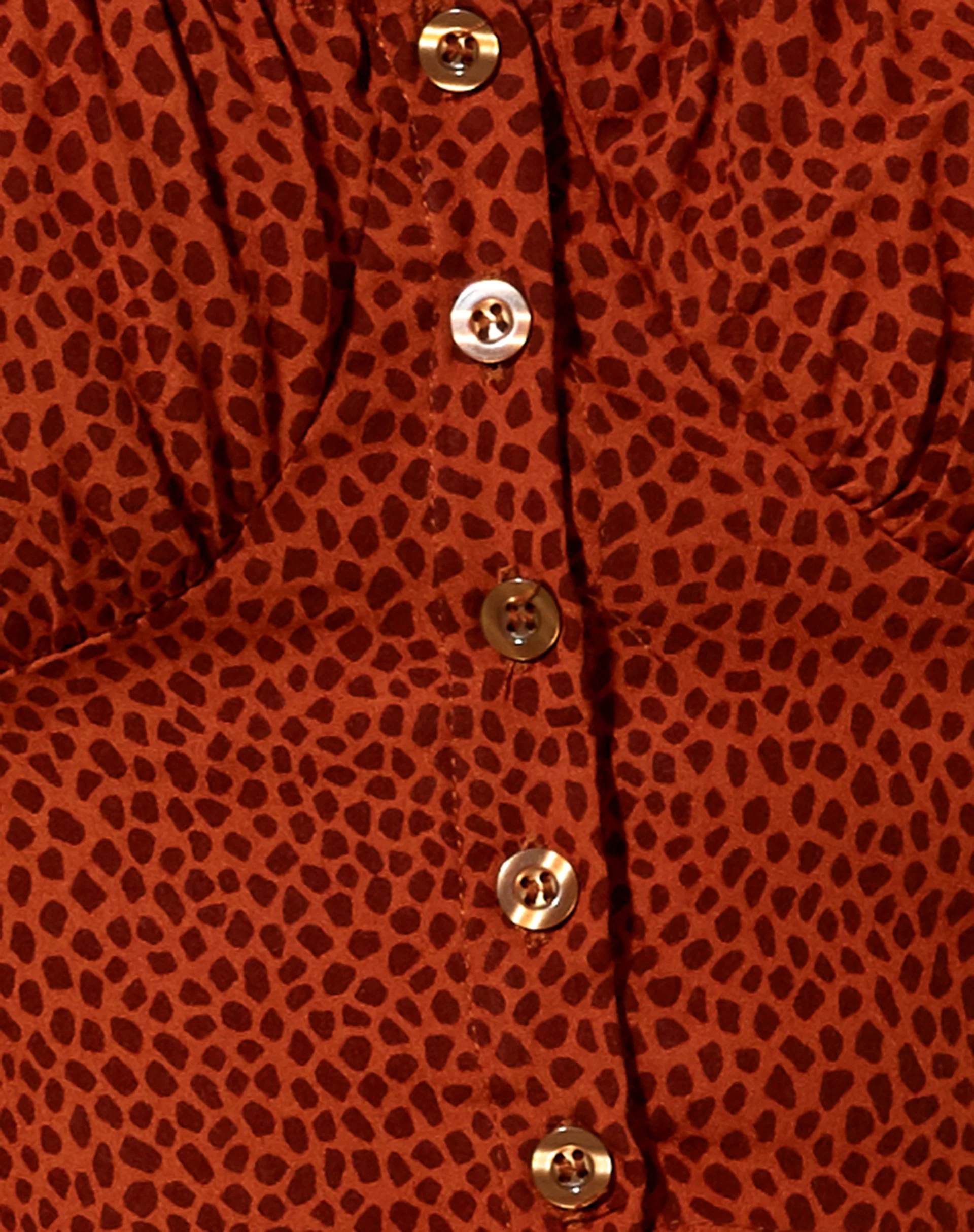 Glario Crop Top in Mini Croc Braun - Image 5
