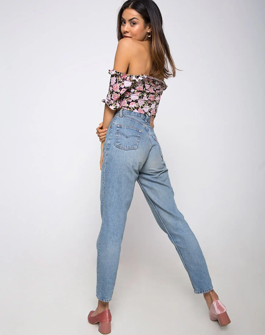 Glior Crop Top in Bloom Floral - Image 4