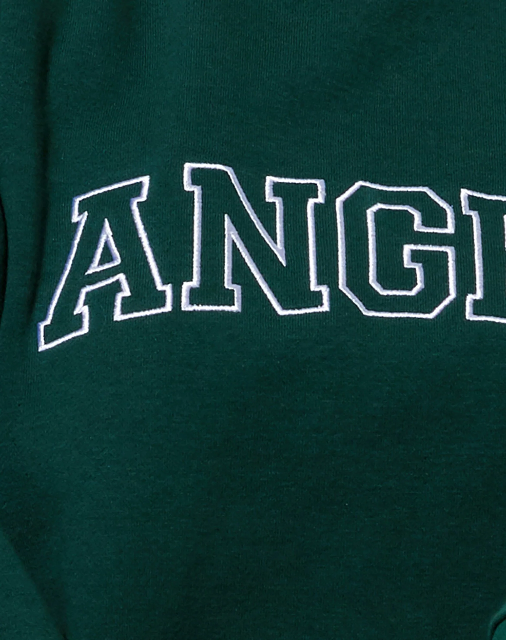 Glo Sweatshirt in Flaschengrün mit 'Angel'-Stickerei in Weiß - Image 5