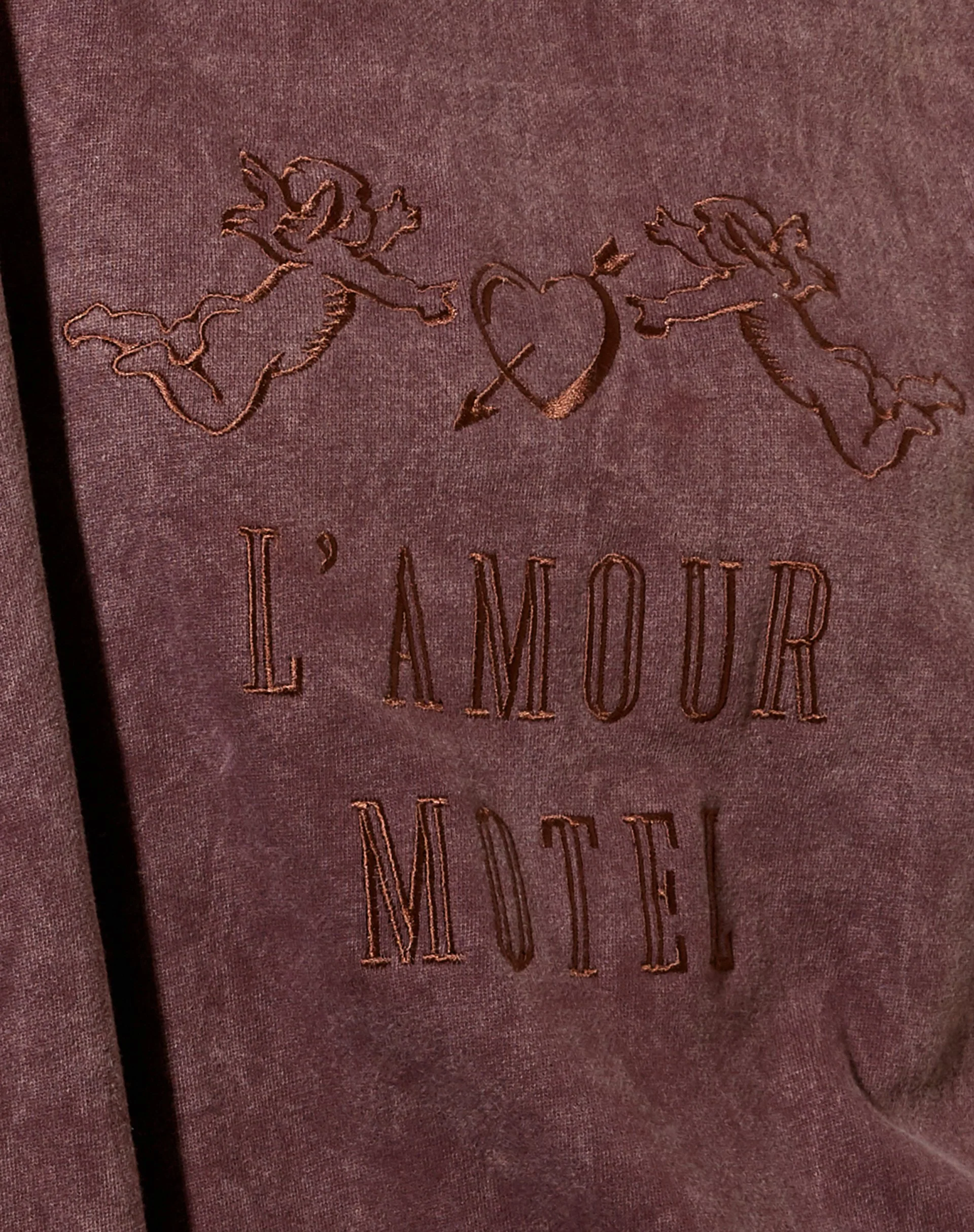 Glo Sweatshirt in brauner Waschung L'Amour Motel Embro - Image 7