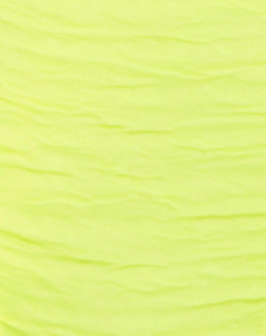 Badeanzug Goddess in 80's Crinkle Sour Lime - Image 5