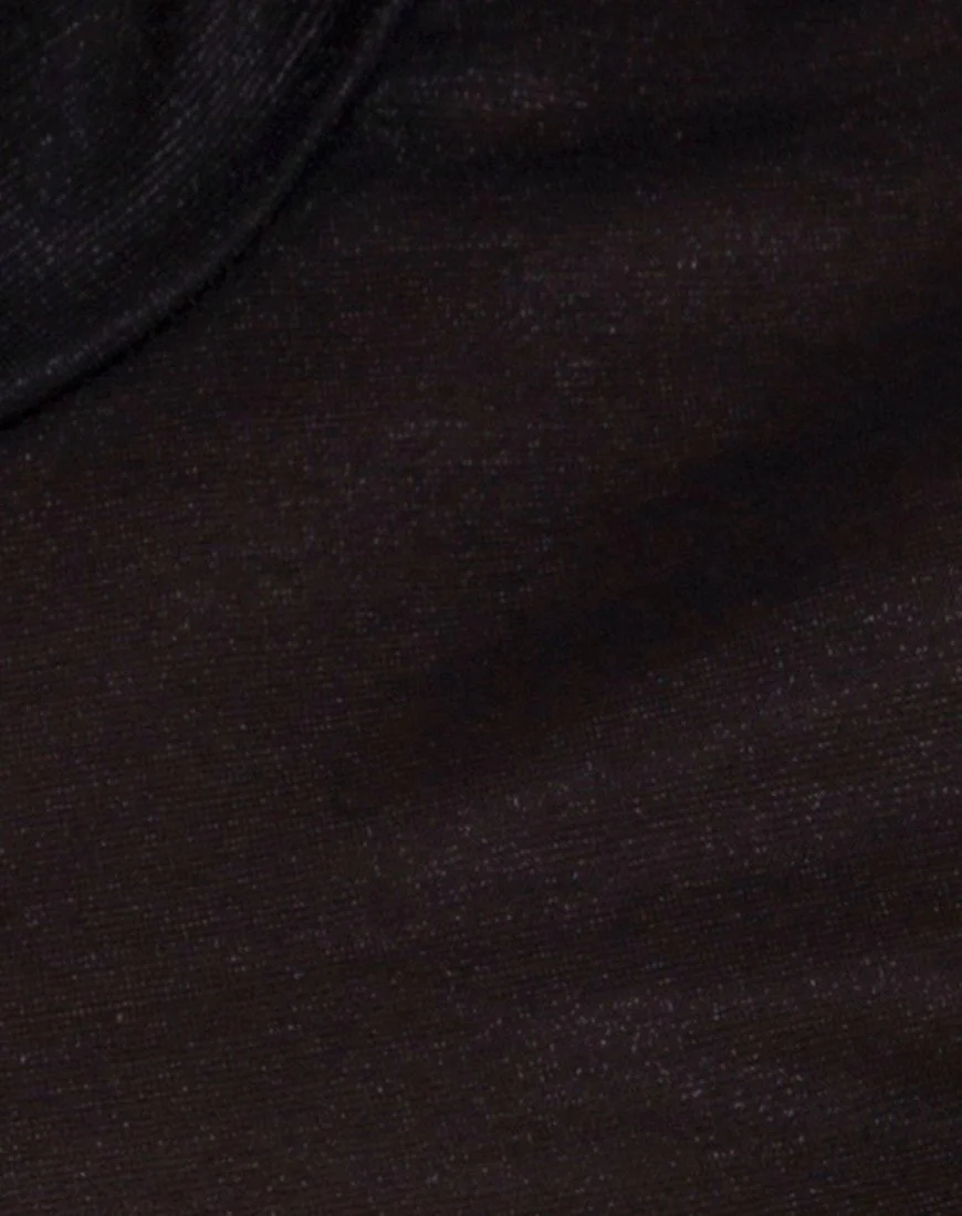 Gola Top aus transparentem Mesh Schwarz - Image 5