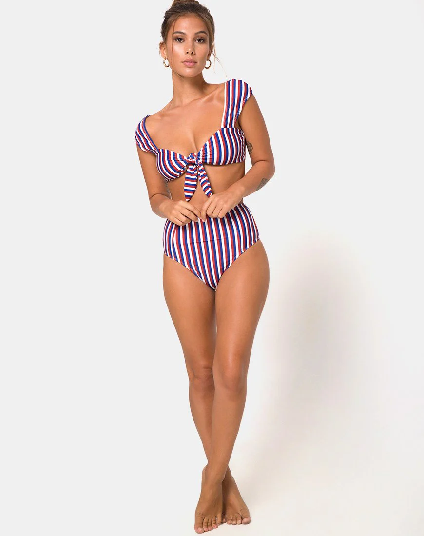 Grifin Bikini-Oberteil in Dreifach-Streifen - Image 3