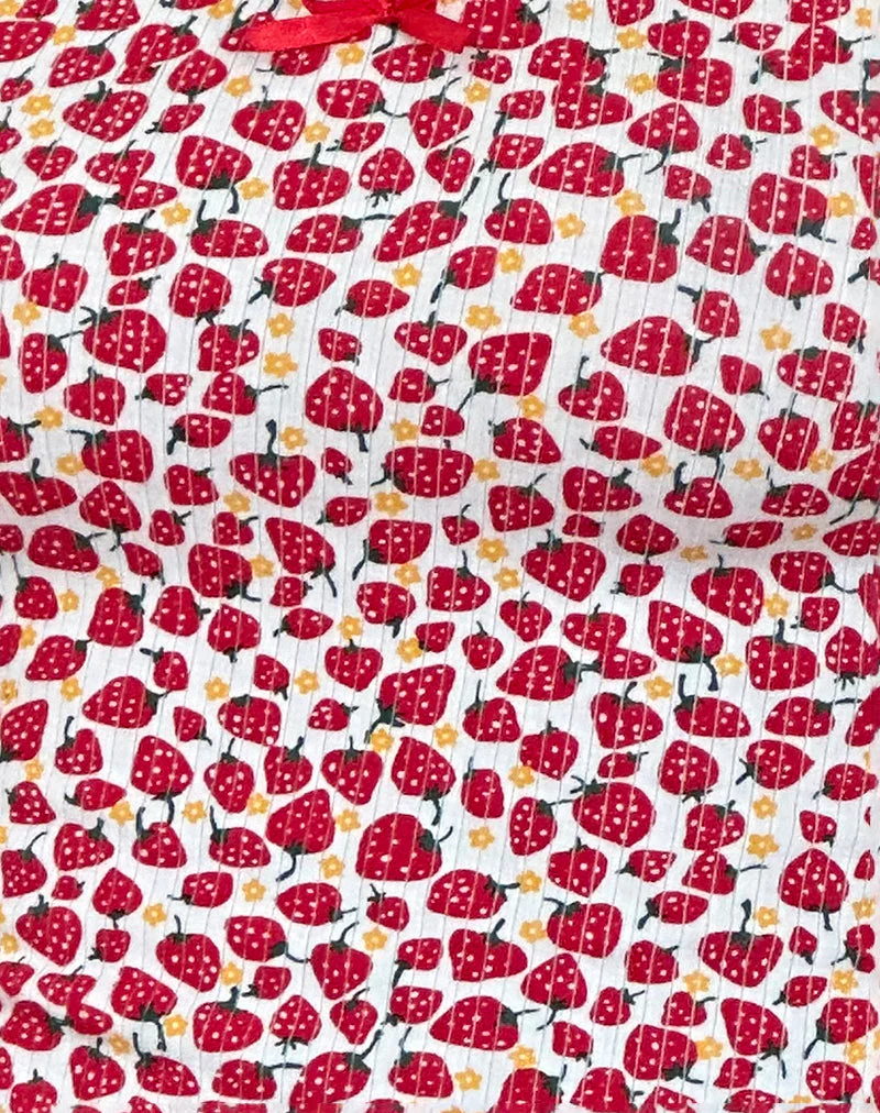 Grodi Fitted Top in Erdbeere 2023 Druck - Image 5