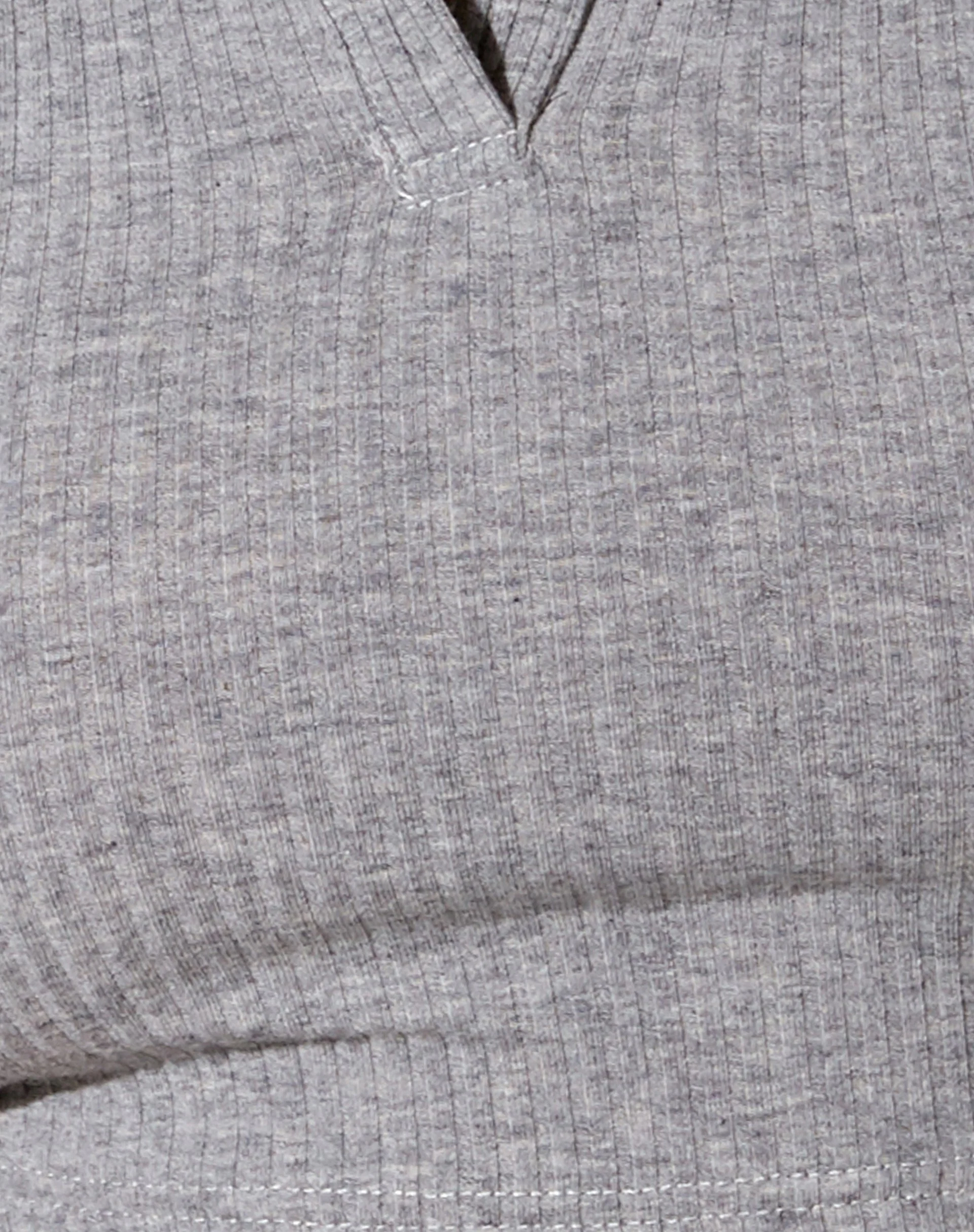 Guaco Crop Top in Rippe grau meliert - Image 5