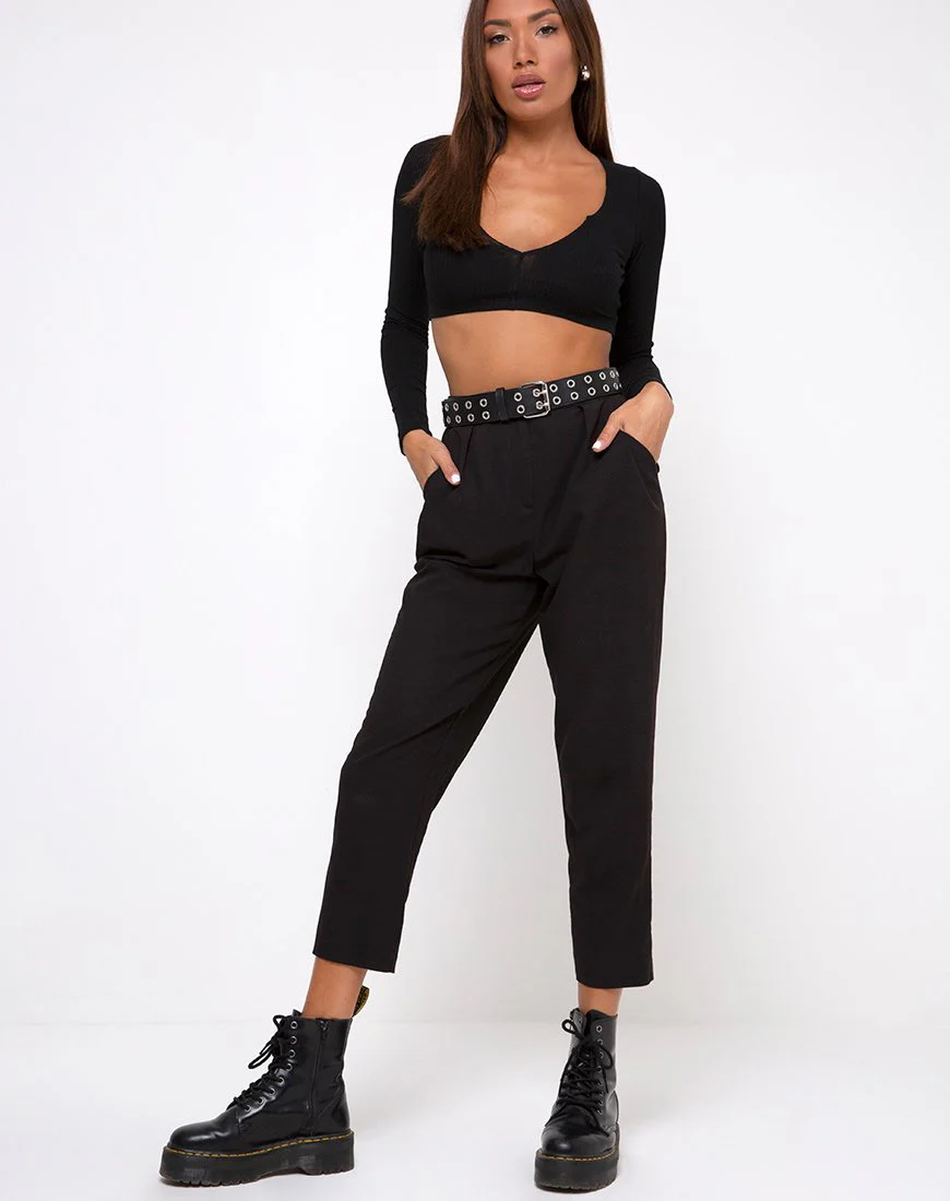 Guan Top in Schwarz - Image 3