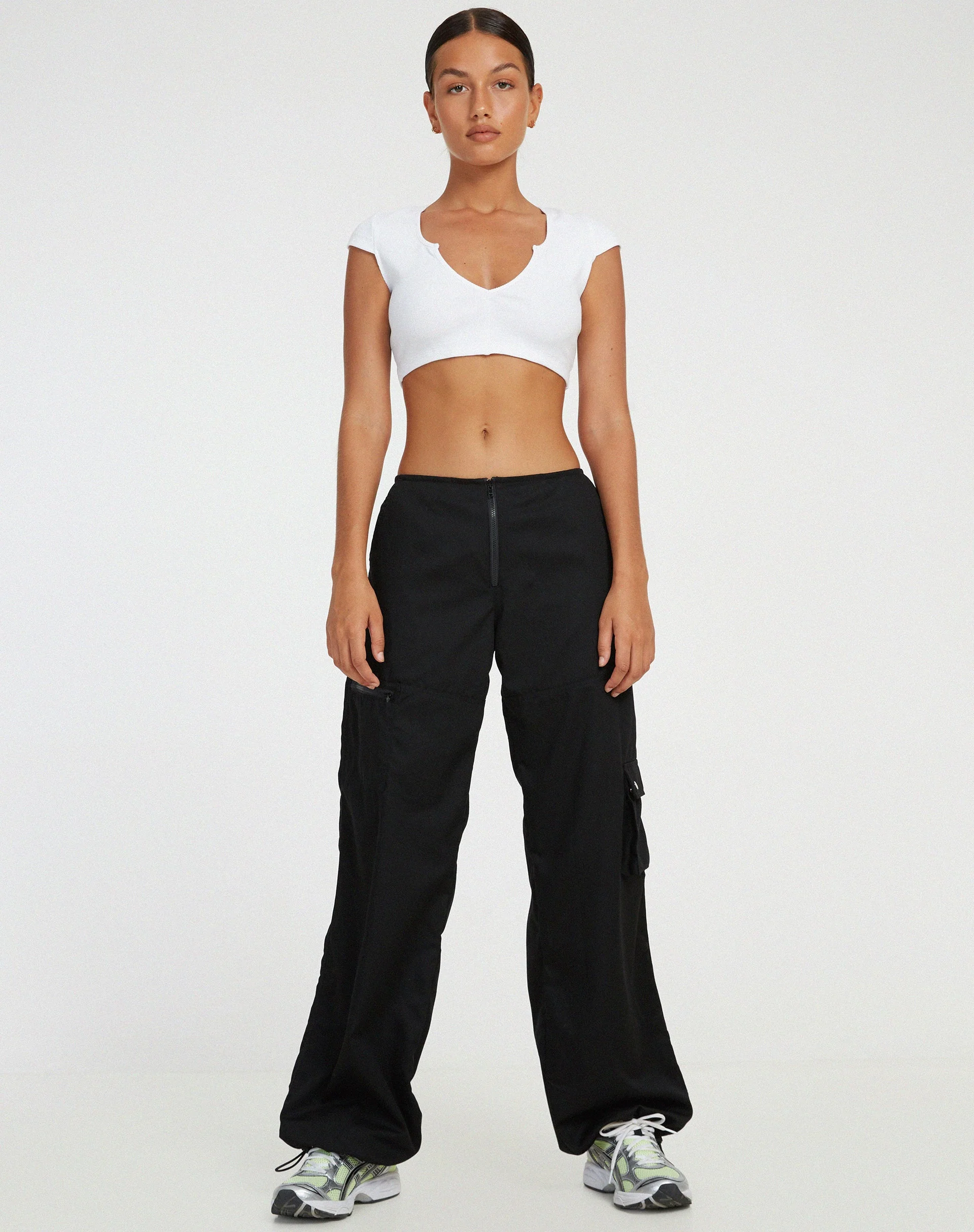 Guanna Crop Top in Weiß - Image 3