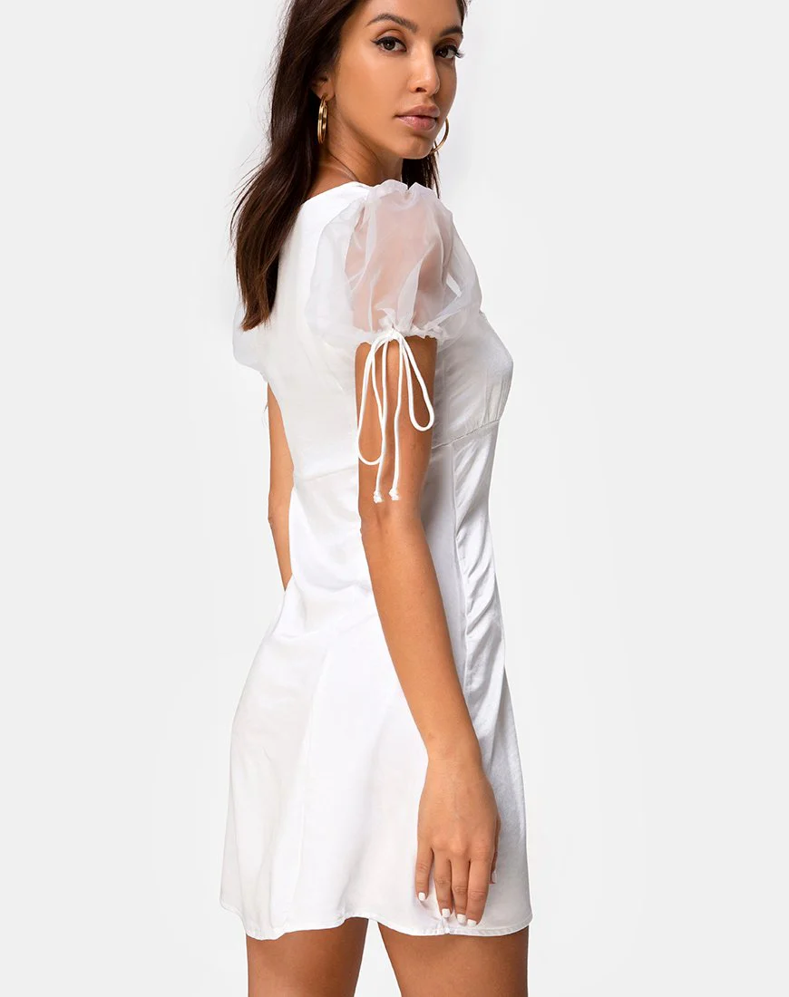 Guenelle Kleid aus Organza Creme - Image 4