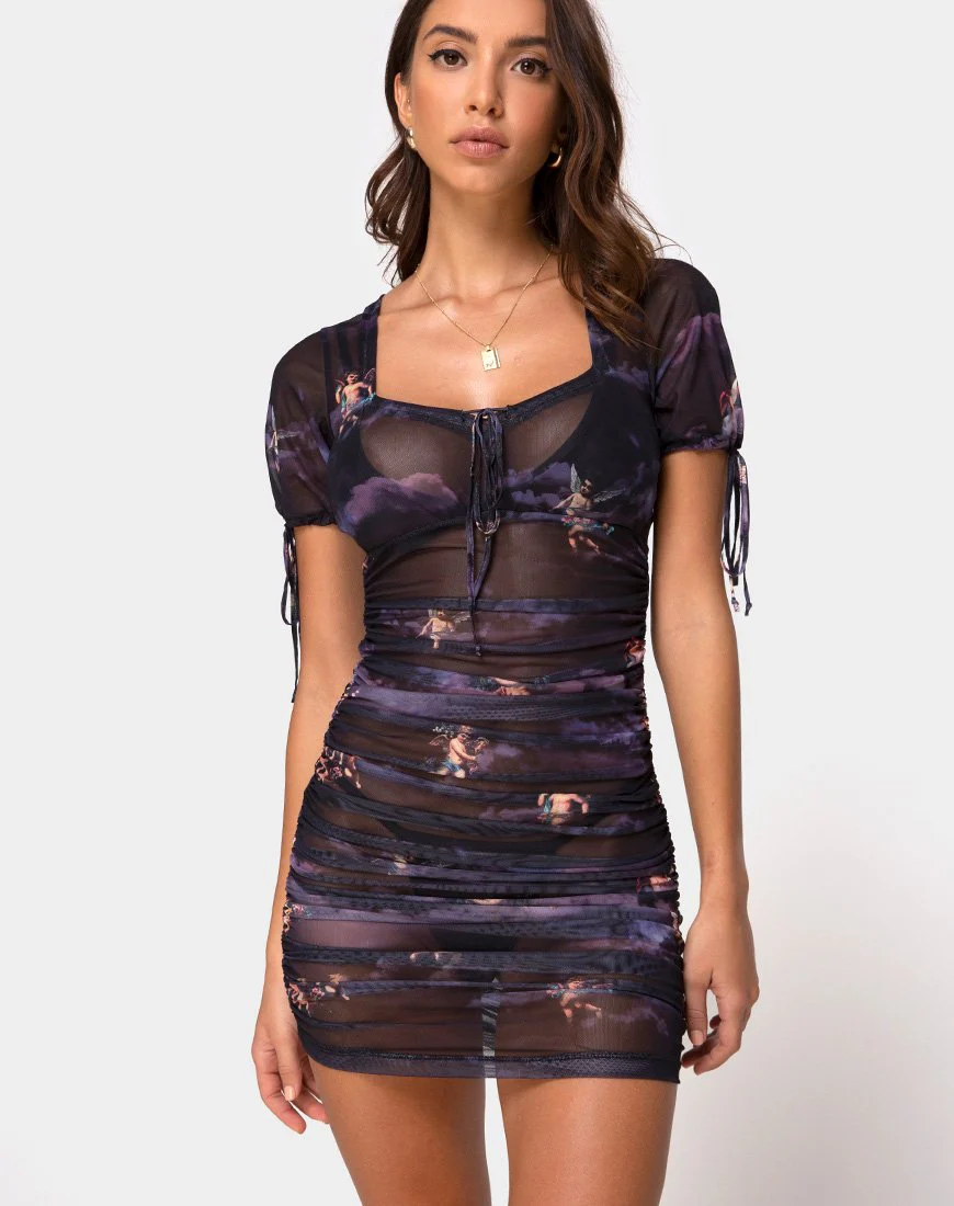 Guenetta Kleid In Dark Angel Mesh - Image 2
