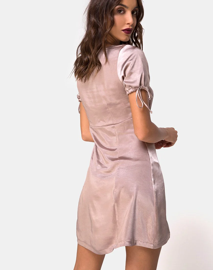 Guenette Kleid in Satin Nerz - Image 2
