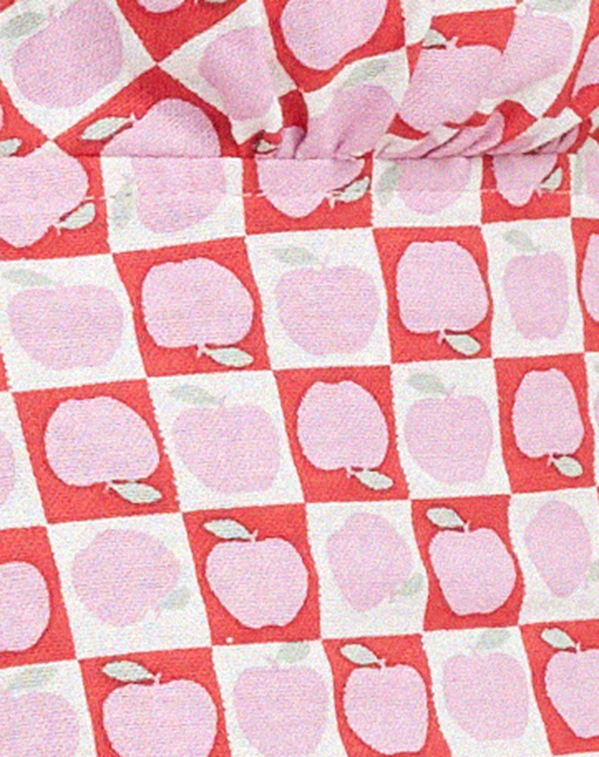 Haenji Crop Top aus Apfelkaro Blush Red - Image 5