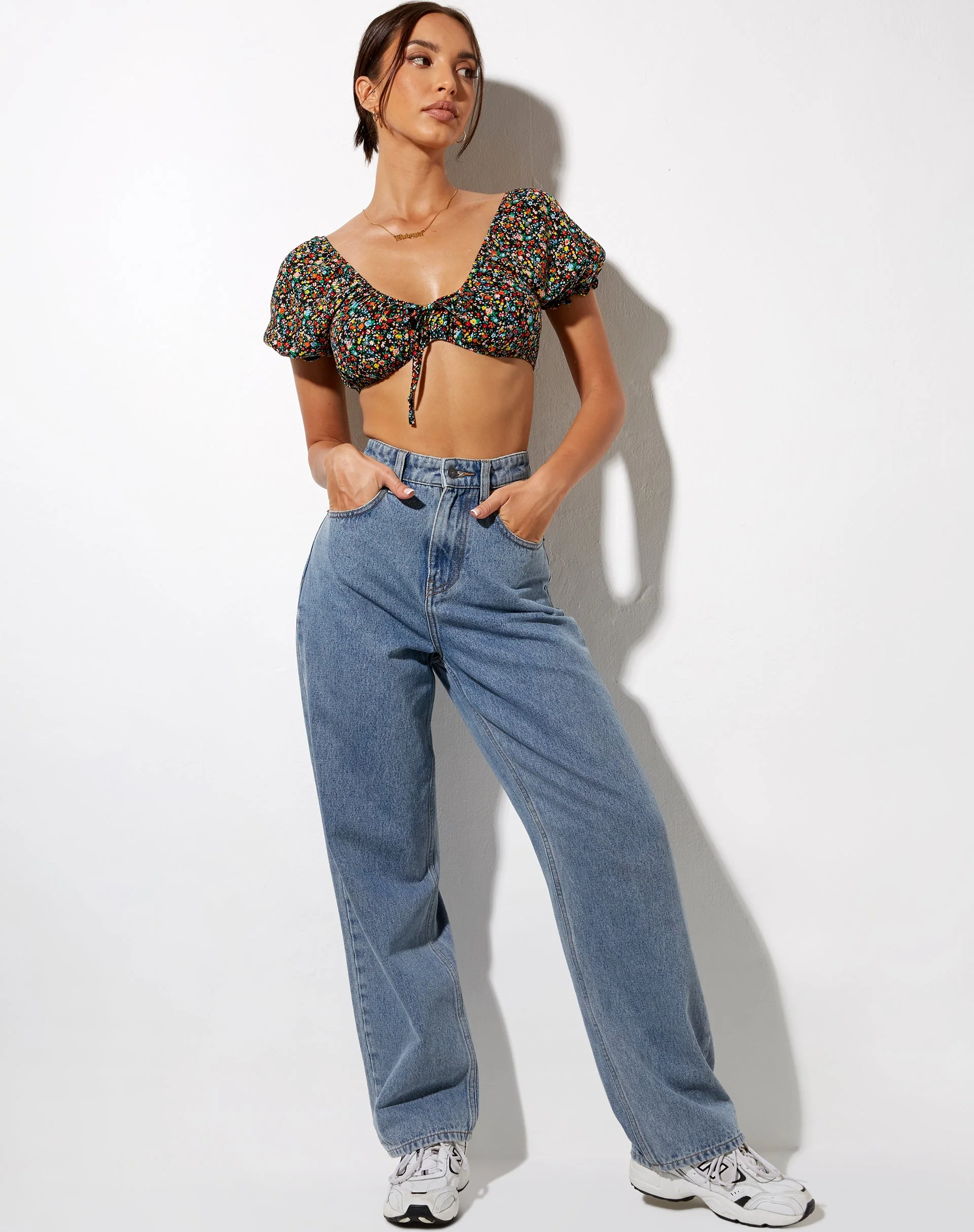 Haenji Crop Top in Kenny Floral - Image 5