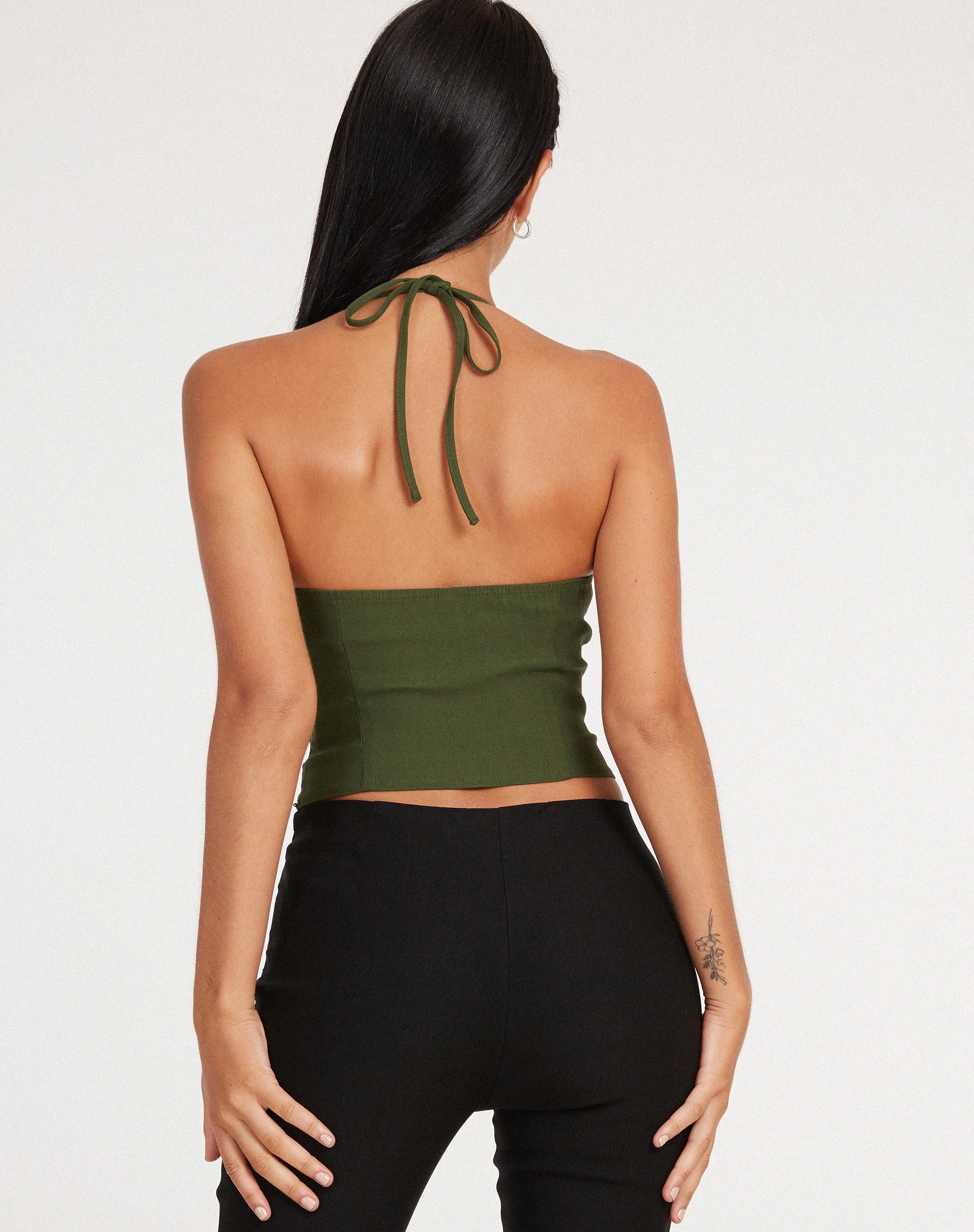 Hajari Oberteil in Olive - Image 3
