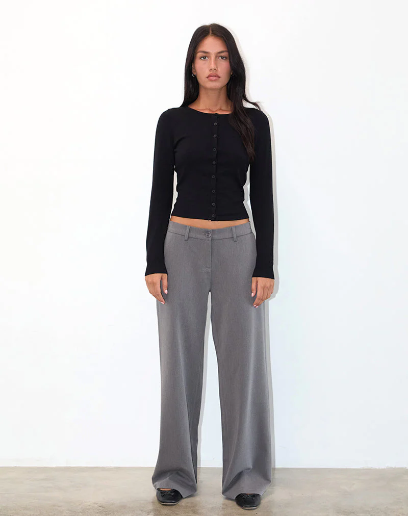 Halda Hose mit weitem Bein in Anthrazit - Image 3