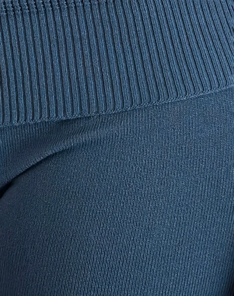 Hallie gestrickte Hot Pants in Ocean Storm - Image 6