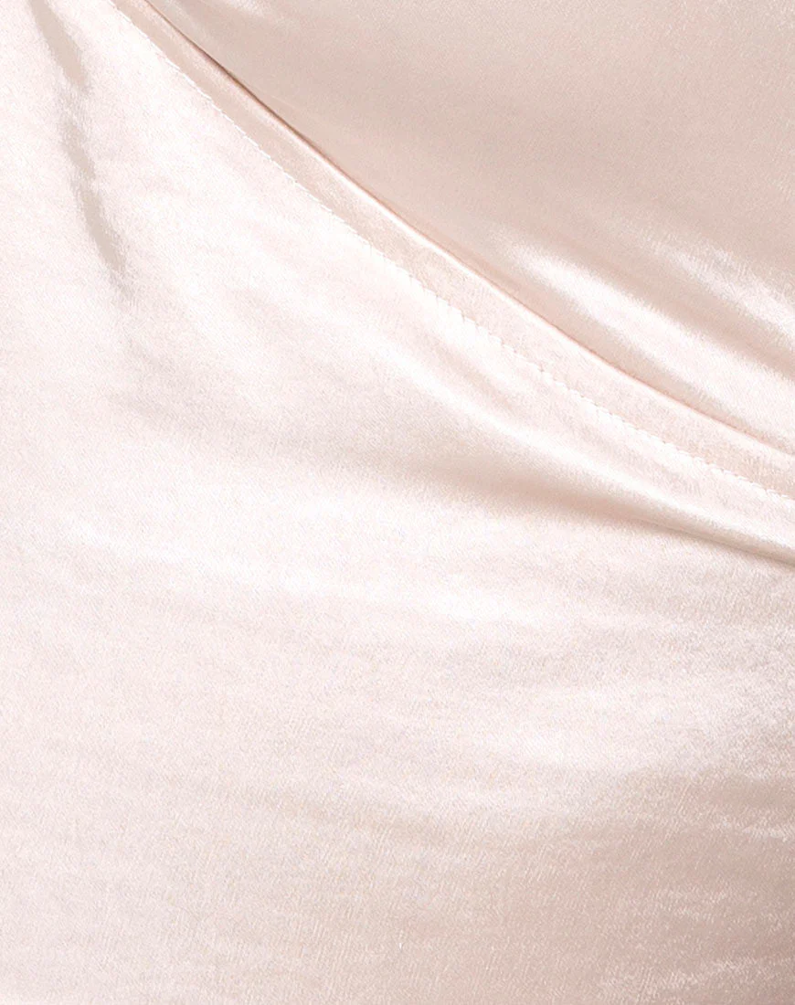 Haltri Crop Top in Satin Elfenbein - Image 8