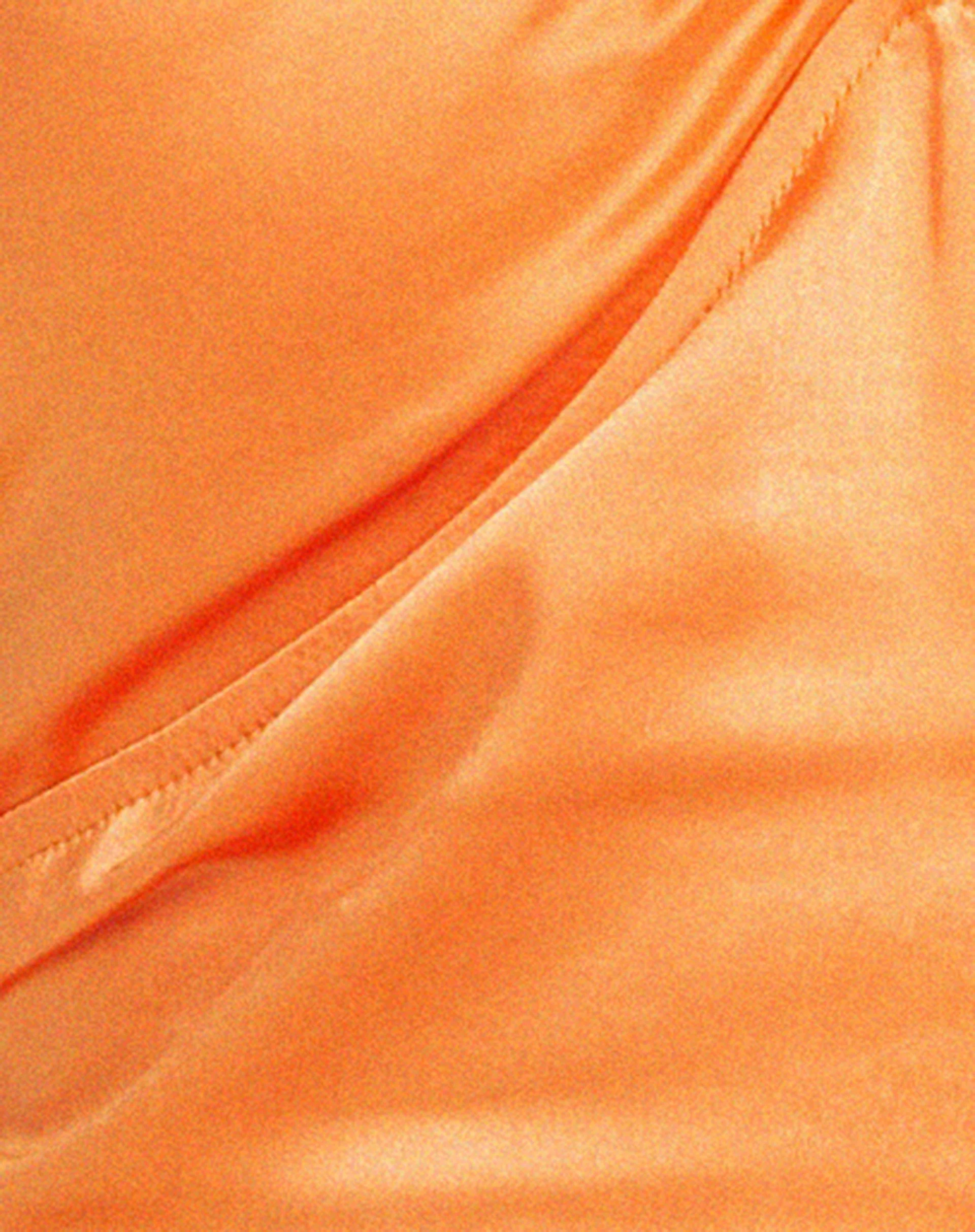 Haltri Crop Top in Satin Orange - Image 5