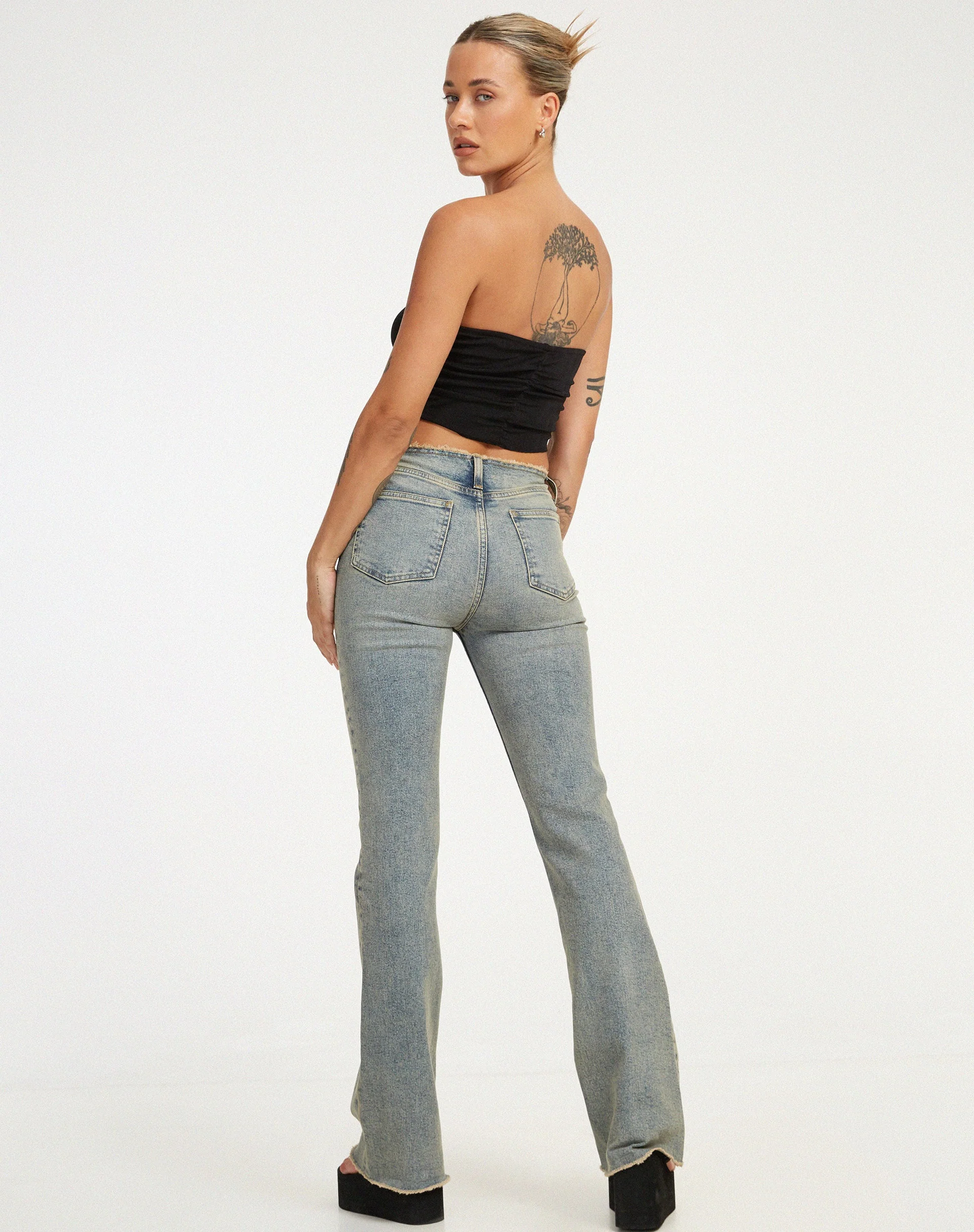 Hankru Bandeau-Top in Schwarz - Image 5