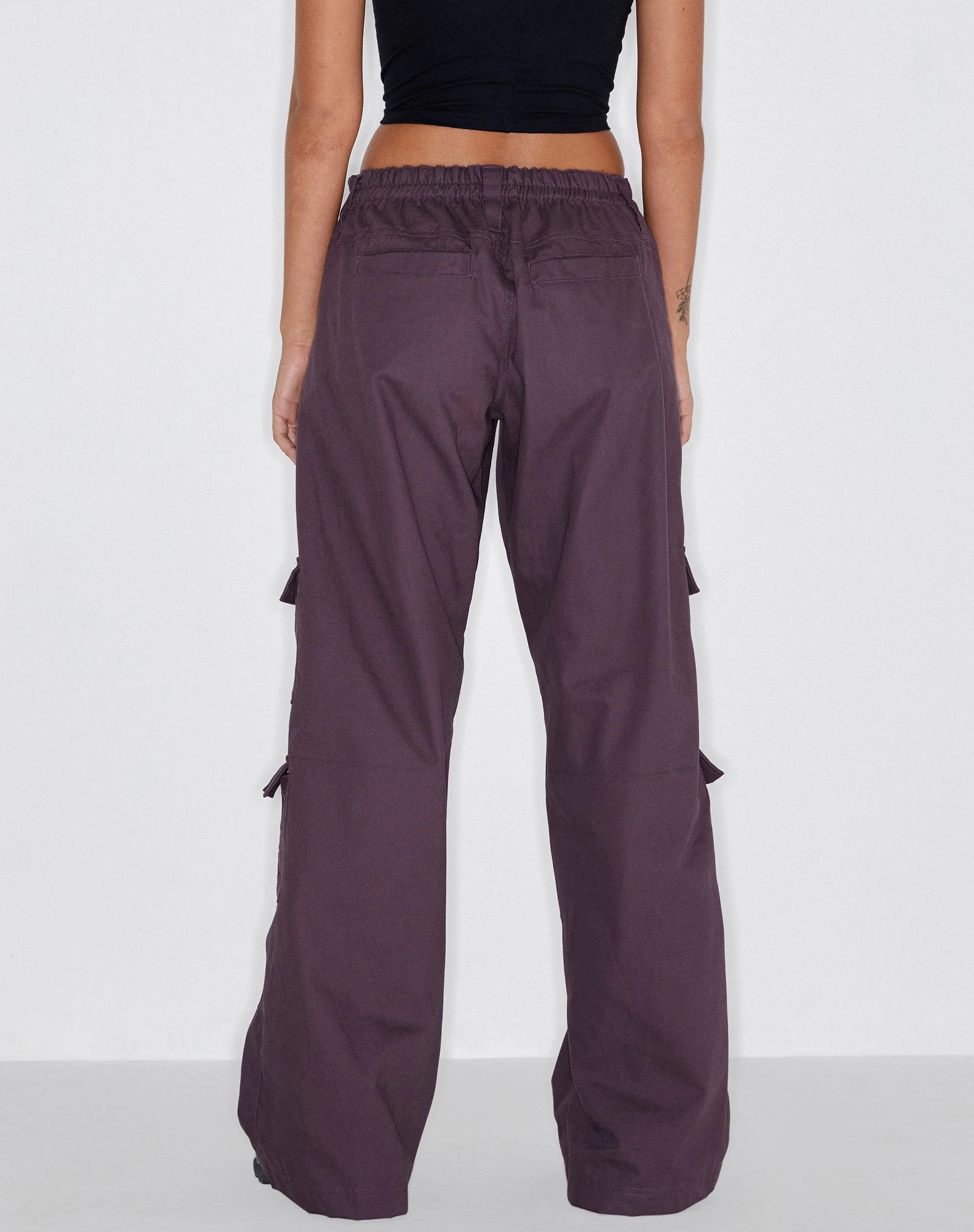 Hansa Cargohose aus Panama Dunkelviolett - Image 4
