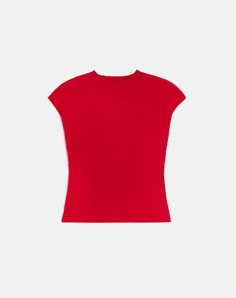 Hanuva-Top in Rot gestrickt - Image 5