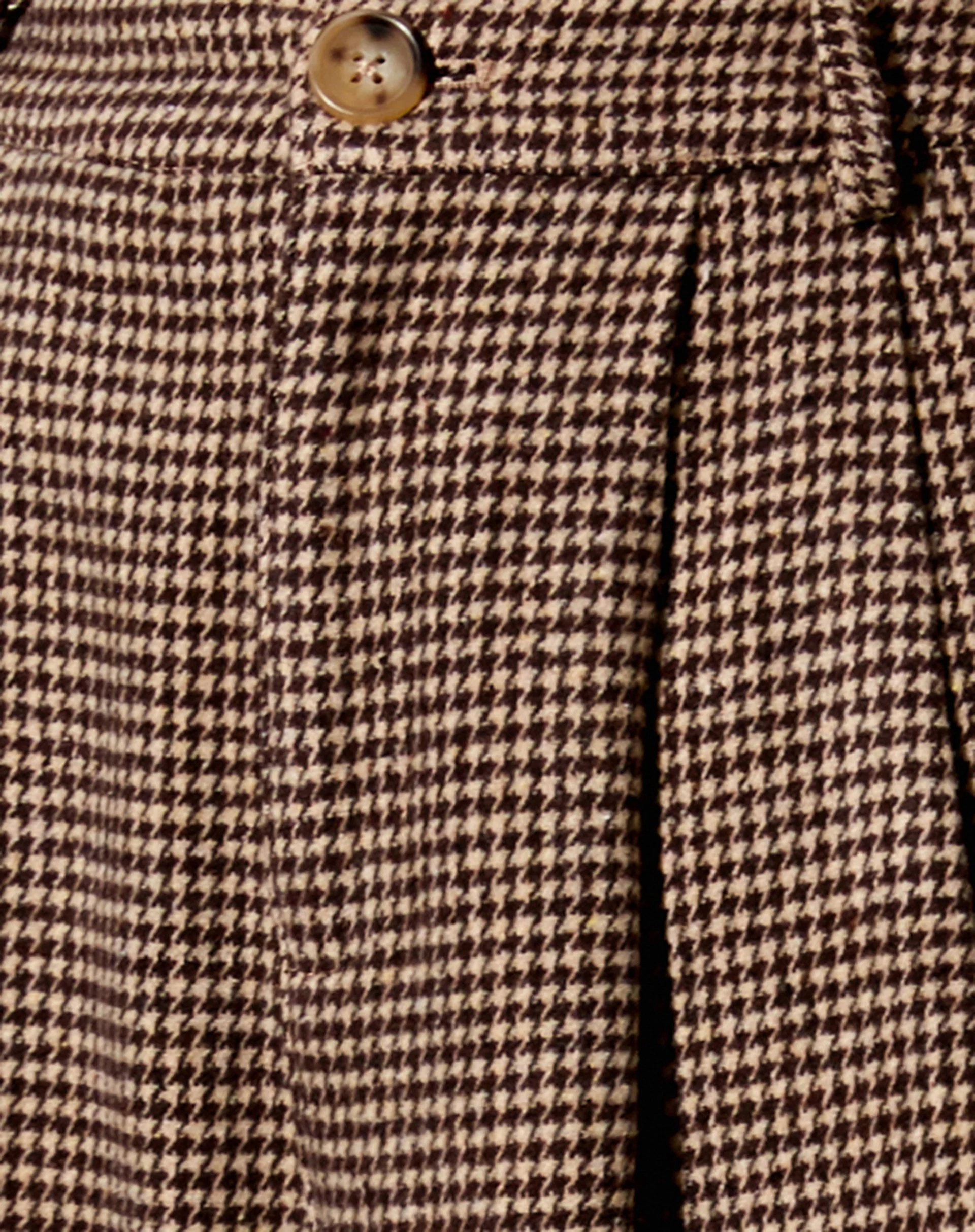 Hatta Culotte-Hose in Hahnentritt Braun - Image 5