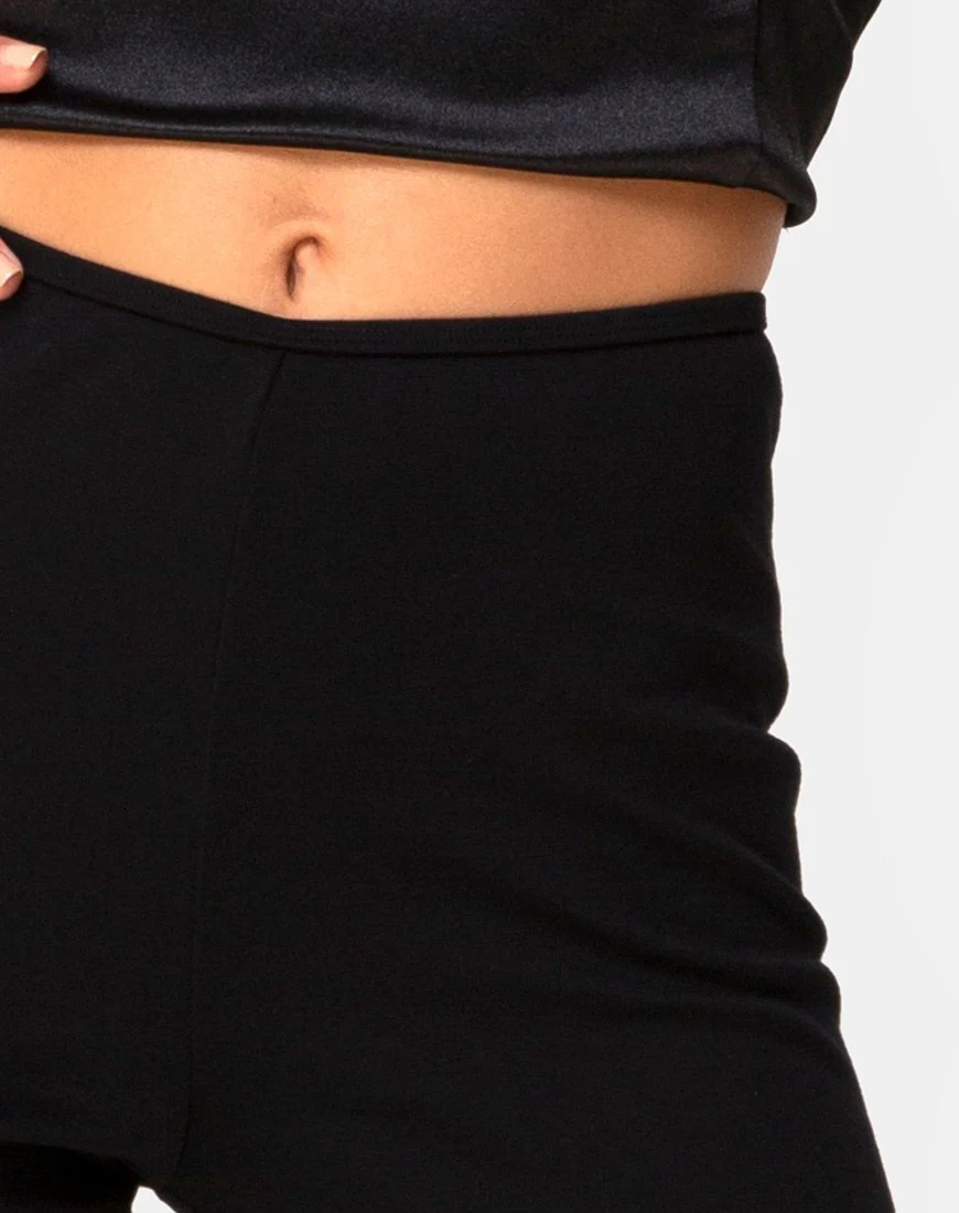 Herzige Schlaghose aus schwarzem Spandex - Image 6