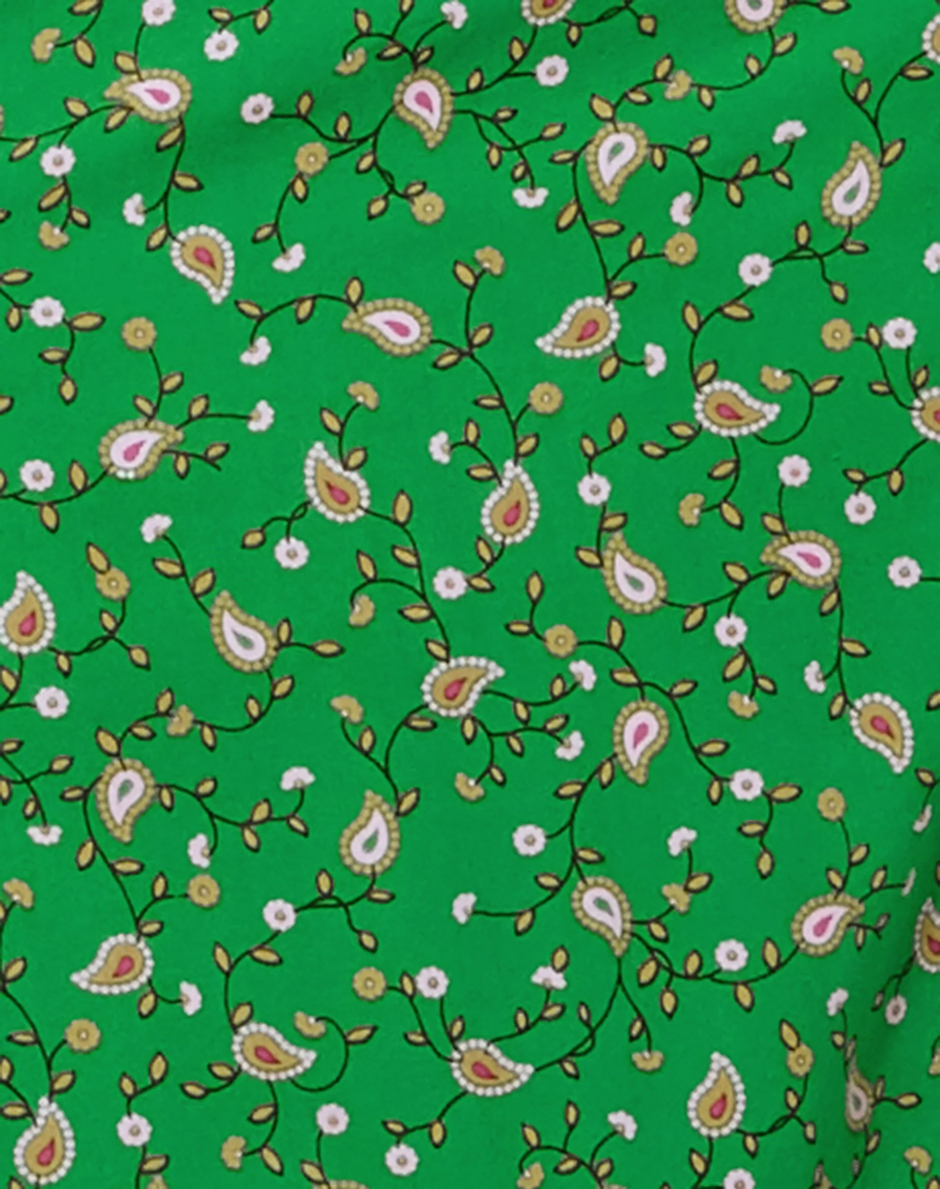 Herbert Midikleid in Paisley Fun Grün - Image 5