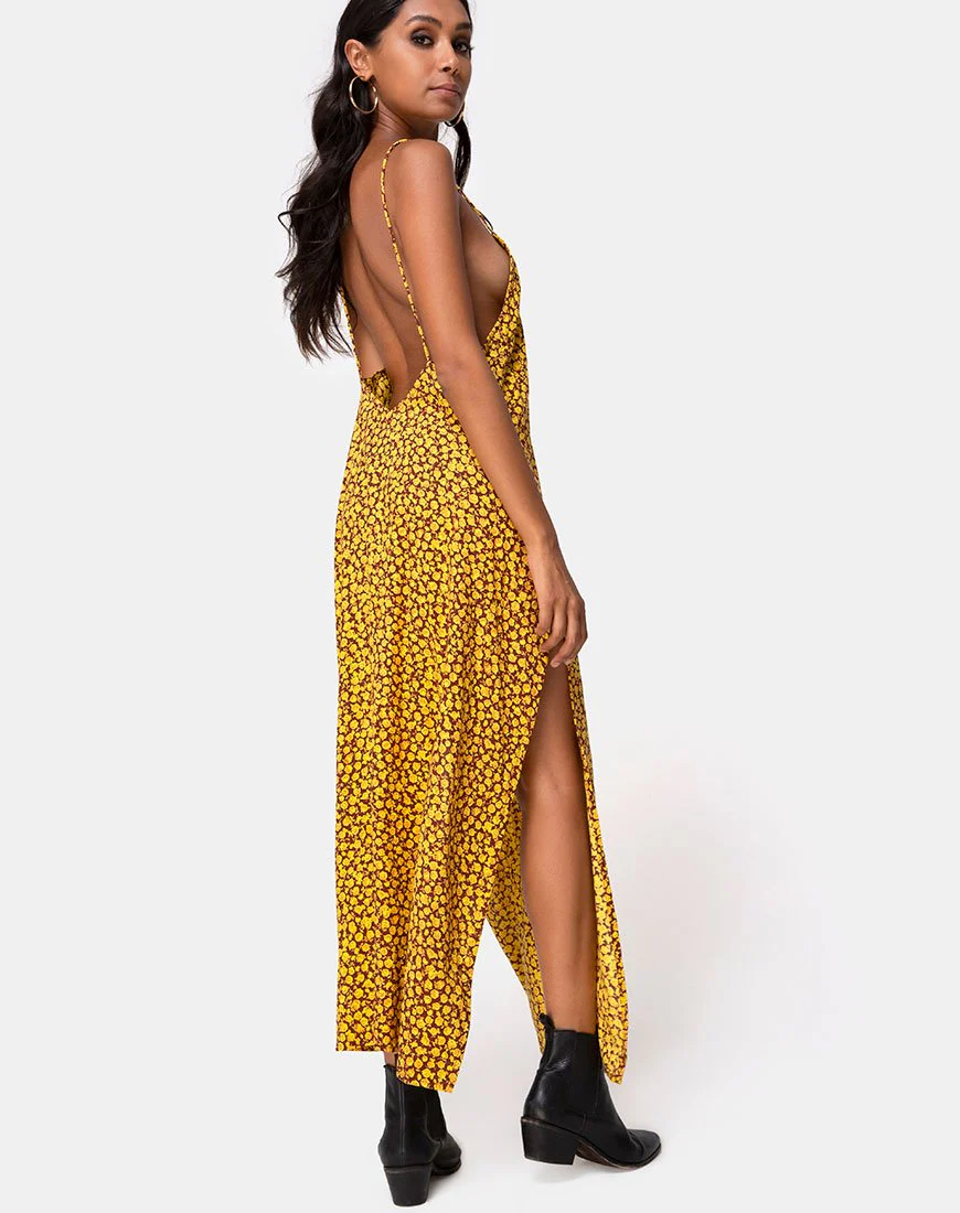 Hime Maxikleid in Ditsy Rose Marigold - Image 2