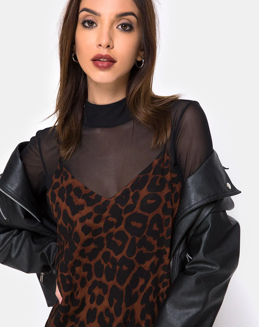 Hime Maxikleid in Übergröße Jaguar Braun - Image 5