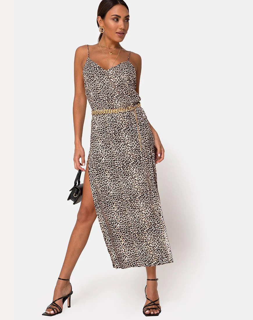 Hime Maxikleid in Rar Leopard
