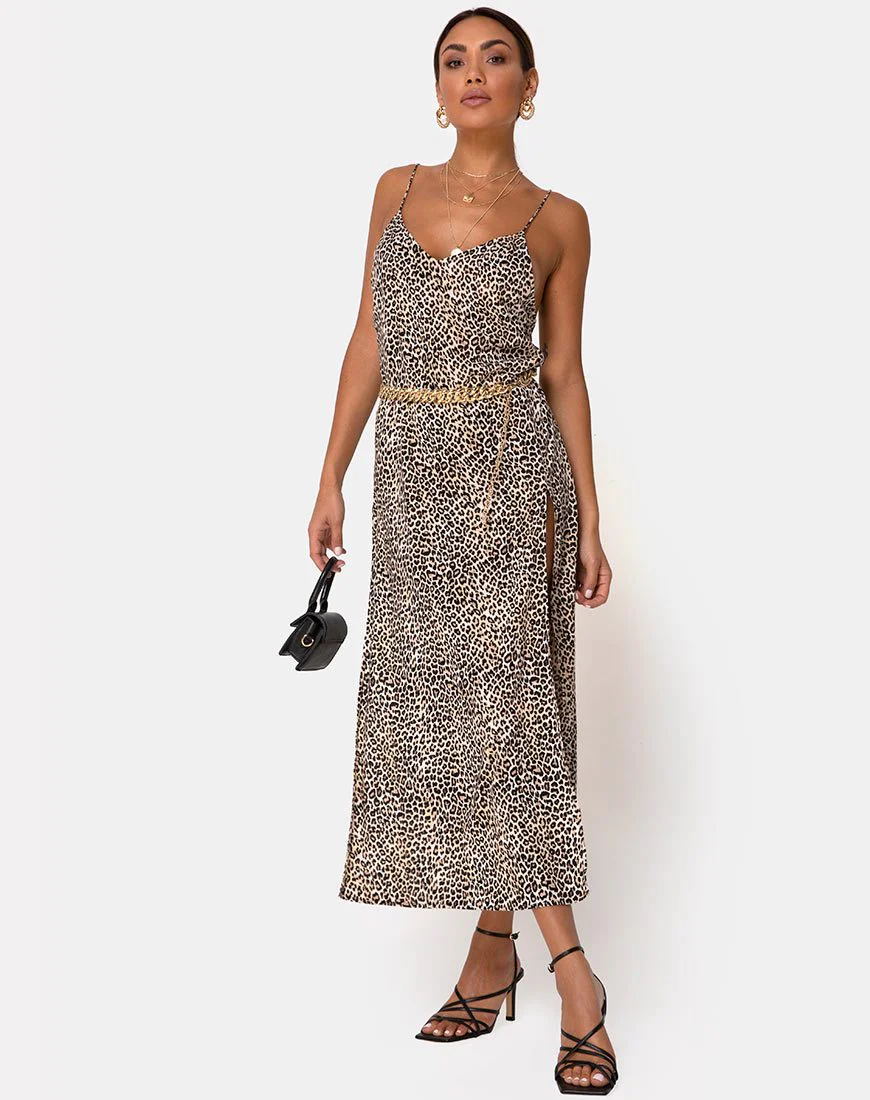 Hime Maxikleid in Rar Leopard - Image 4