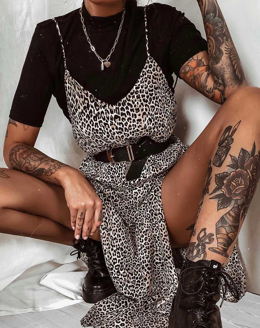 Hime Maxikleid in Rar Leopard - Image 5