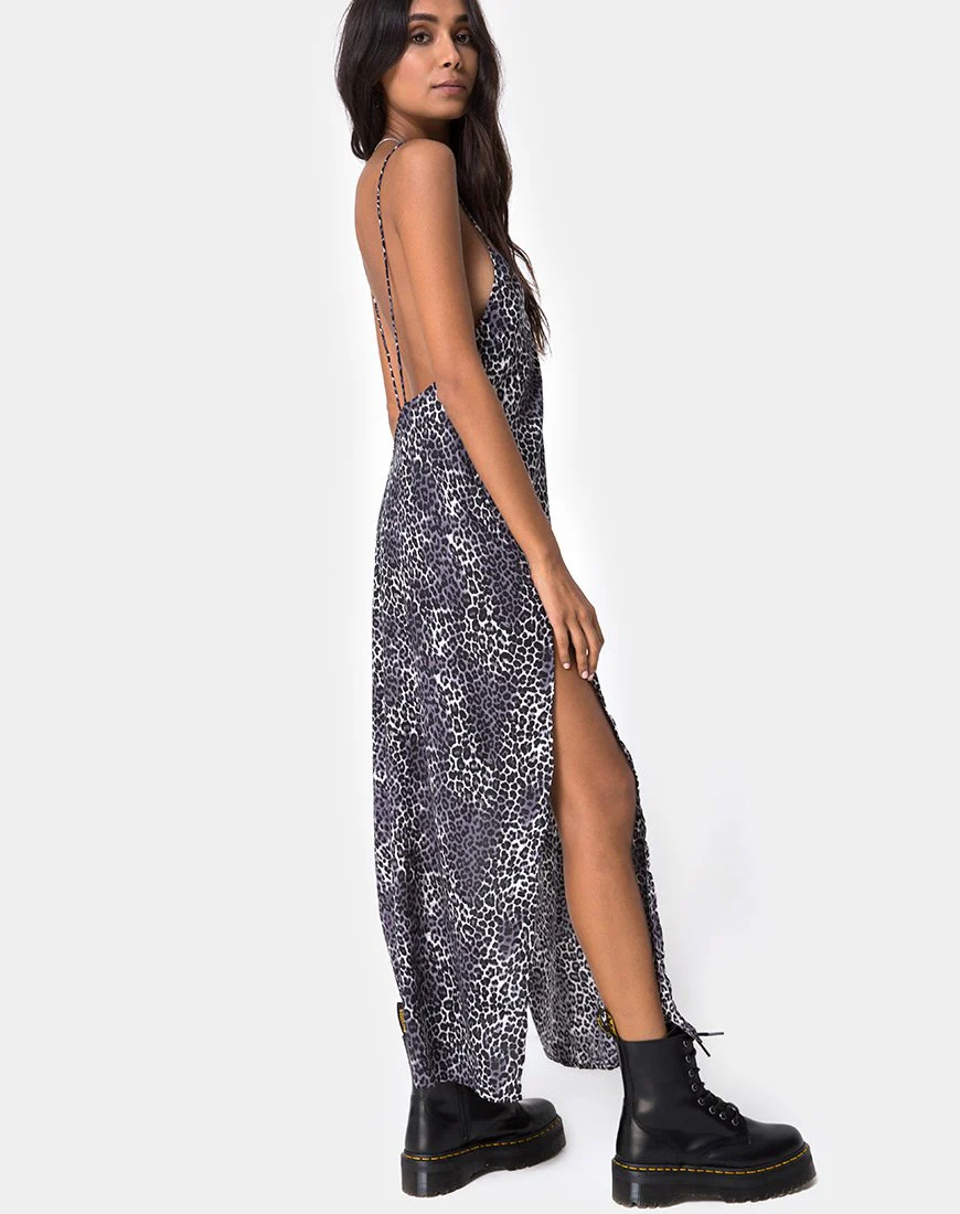 HIME KLEID RAR LEOPARD GRAU - Image 5