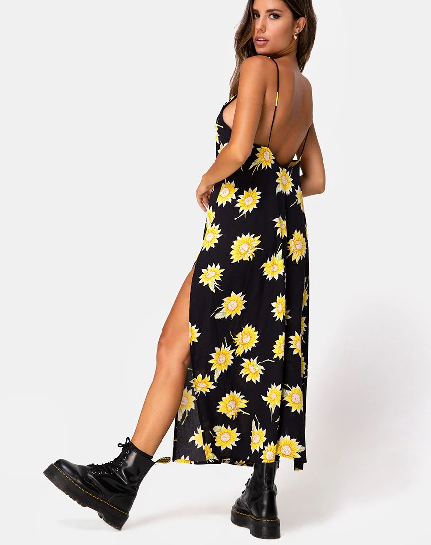 Hime Maxikleid in Sunny Days Schwarz - Image 2